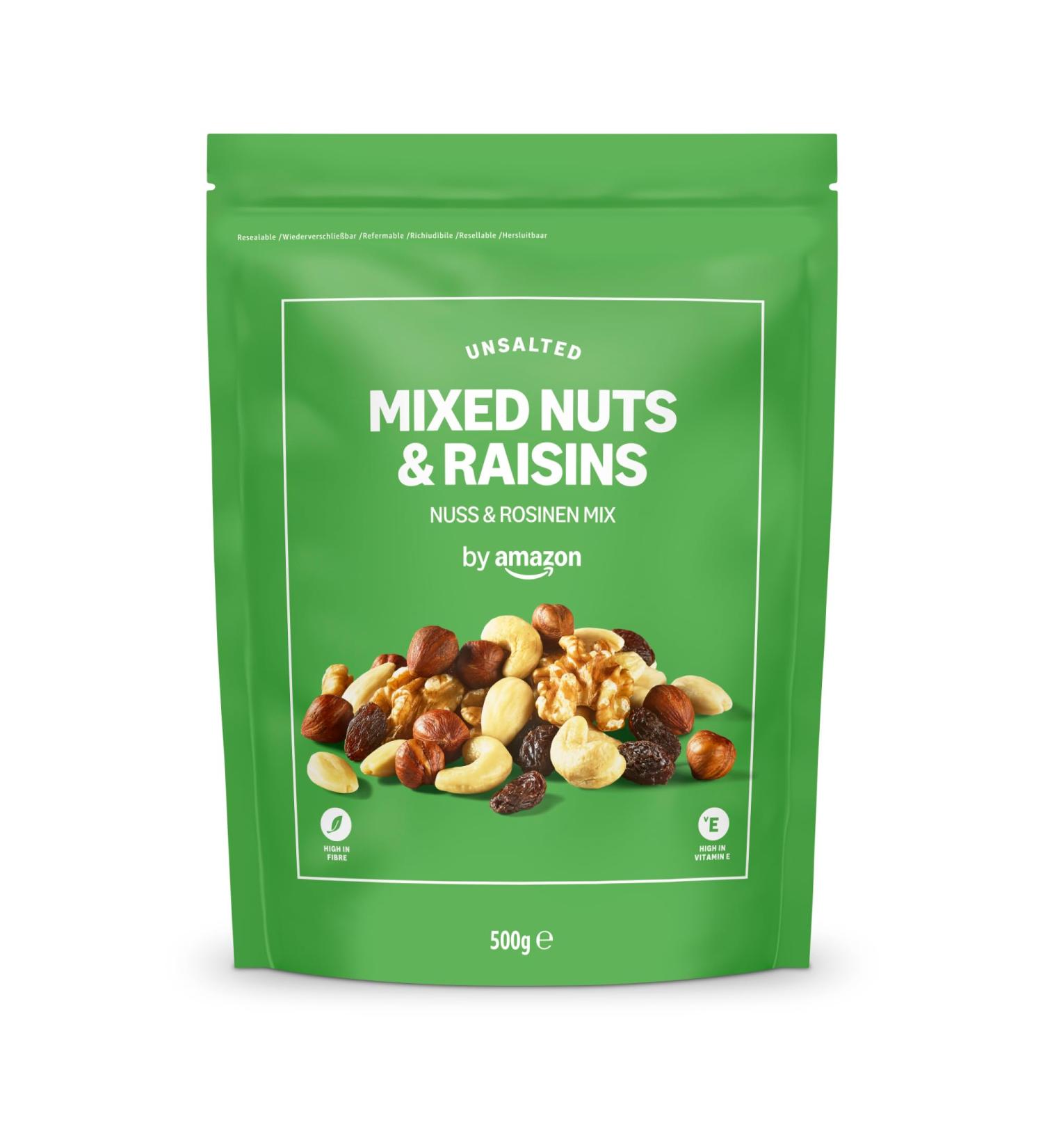 by Amazon M lange De Fruits A Coque Et De Raisins Secs - 500g nuts 500 g (Lot de 1)