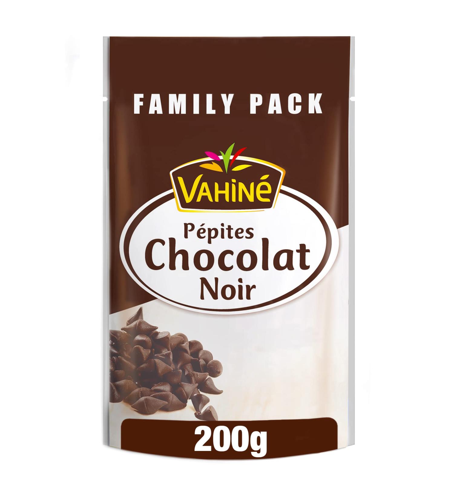 VAHINE - Dark Chocolate Chips 200g (Family Pack) (packaging may vary)