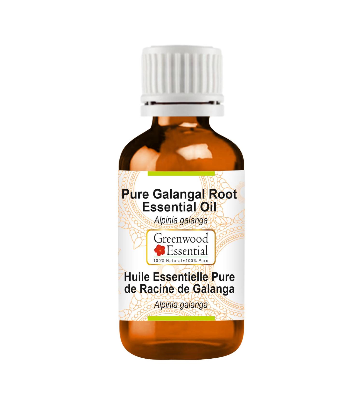 Greenwood Essential Pure Galangal Root Essential Oil (Alpinia Galanga) Steam Distilled 2ml (0.06 oz) Natural 0.06 Fl Oz (Pack of 1) - Buy Online on GoSupps.com