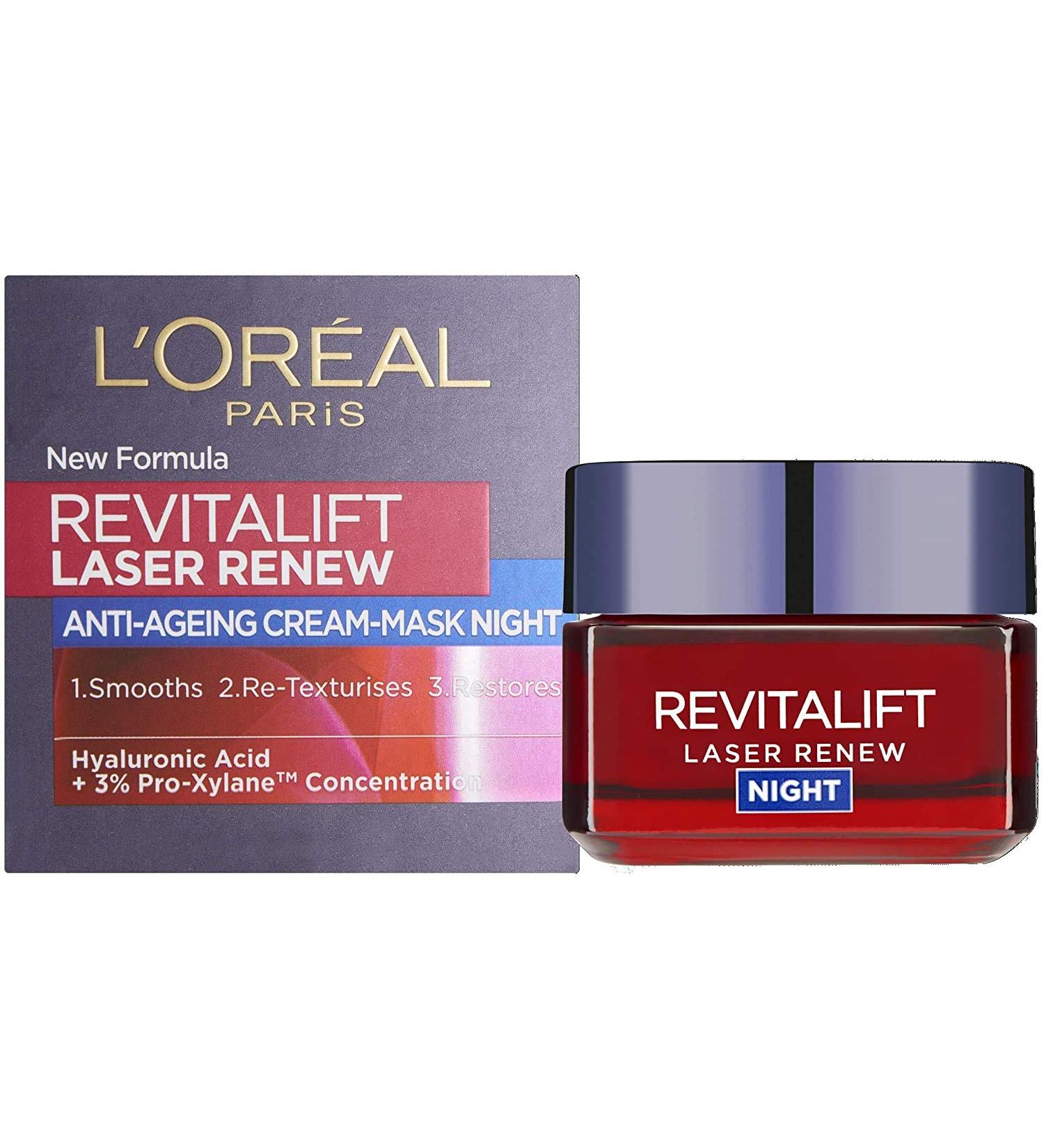 L'Oreal Paris L'Or al Paris Revitalift Laser Renewal Night Cream 50 ml (Pack of 2)