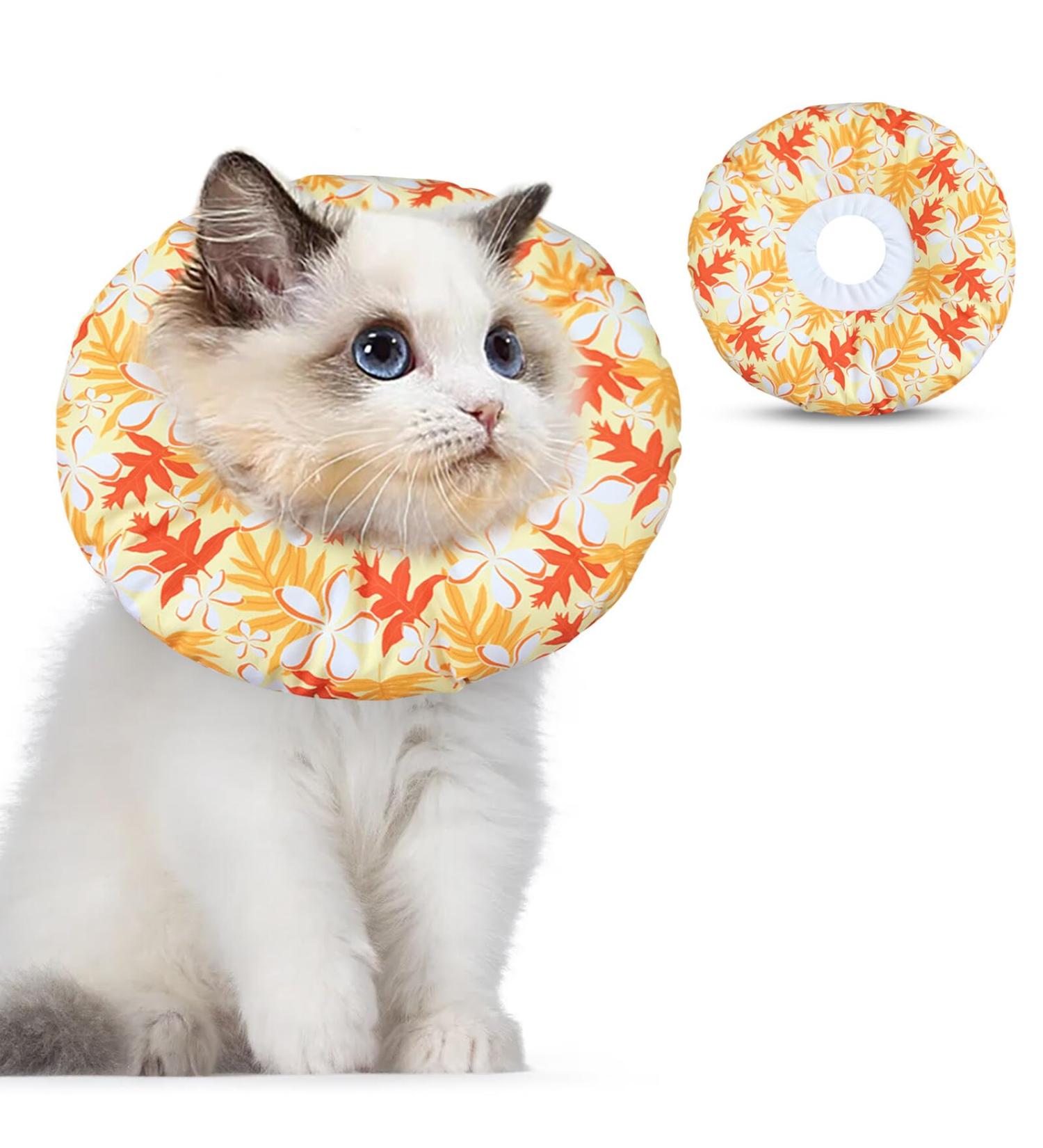 Kytpyi Halskrause Cat Collar - Adjustable Stain-Resistant Waterproof Cotton - Perfect for Cats & Small Dogs (17-27cm) - Buy Online on GoSupps.com