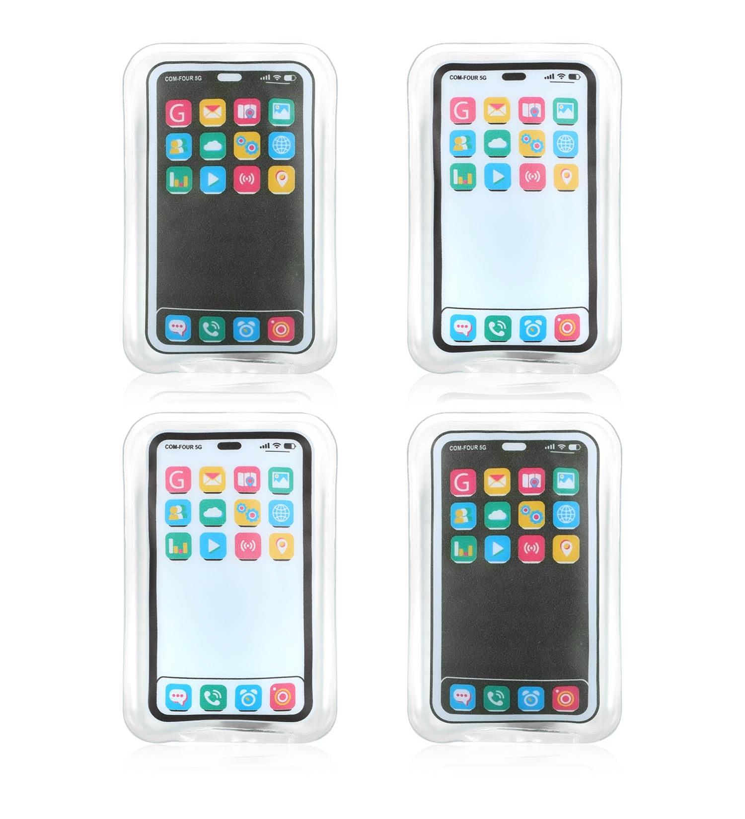 COM-FOUR 4x Pocket Warmer - Reusable Cell Phone Design Hand Warmers - Perfect Heat Pads for Cold Days & On-the-Go Comfort - Buy Online on GoSupps.com