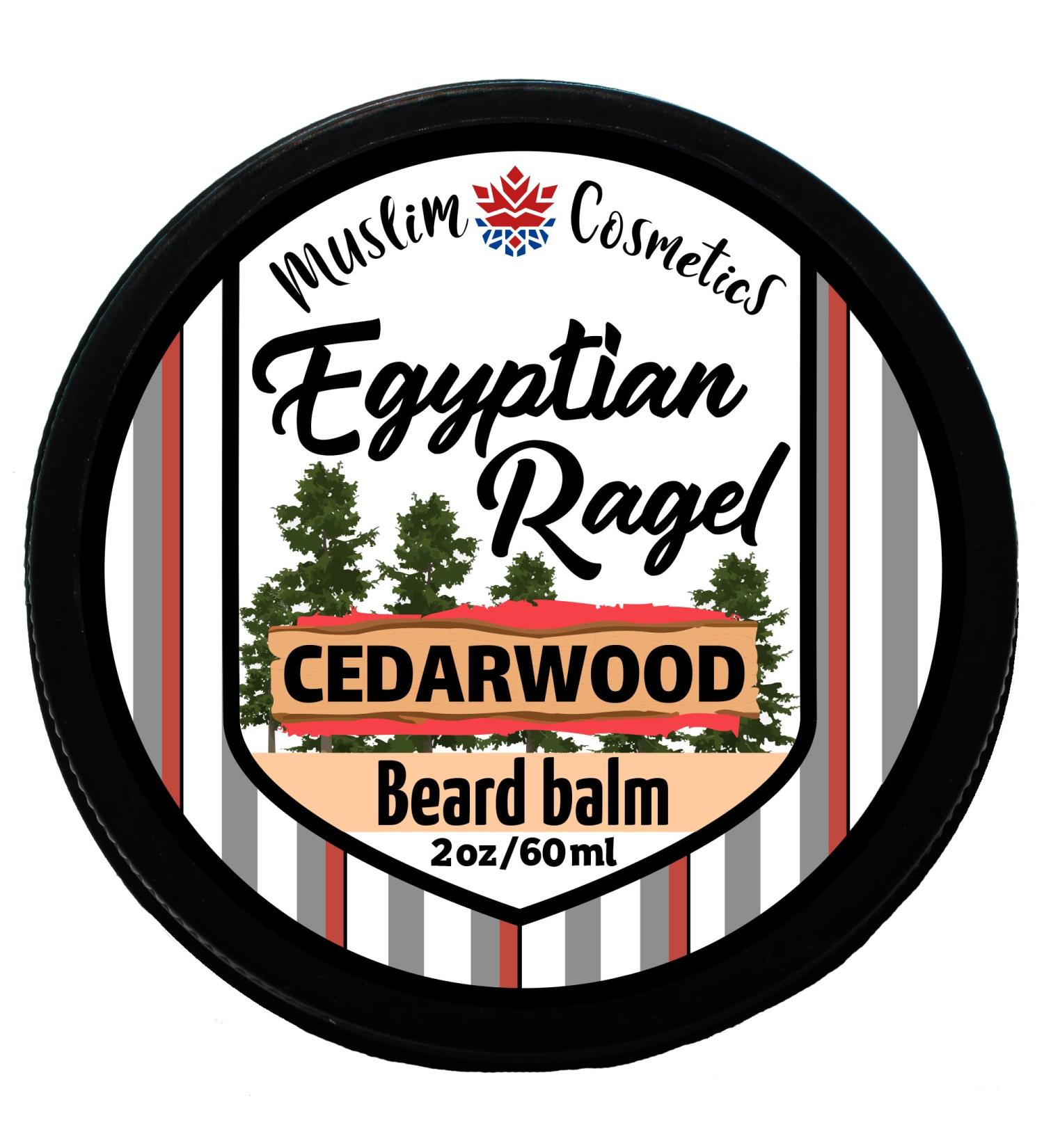 Cedarwood Beard BALM / 100% Natural with Essential oils/Argan oil/Mango Butter/Organic Egyptian Calendula/Natural Conditioning butter // Made in Canada - Muslim Cosmetics - Egyptian Ragel Balm 2oz - Buy Online on GoSupps.com