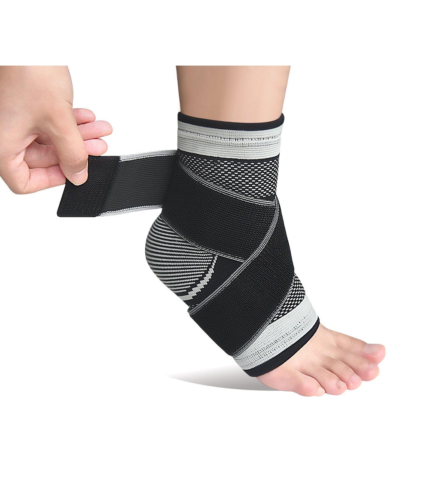 Plantar Fasciitis Sock with Arch Support for Effective Foot Pain Relief | Compression Sleeve for Achilles Tendon, Ankle Brace | Alleviates Swelling, Heel Spurs, Joint Pain - Grey - Buy Online on GoSupps.com
