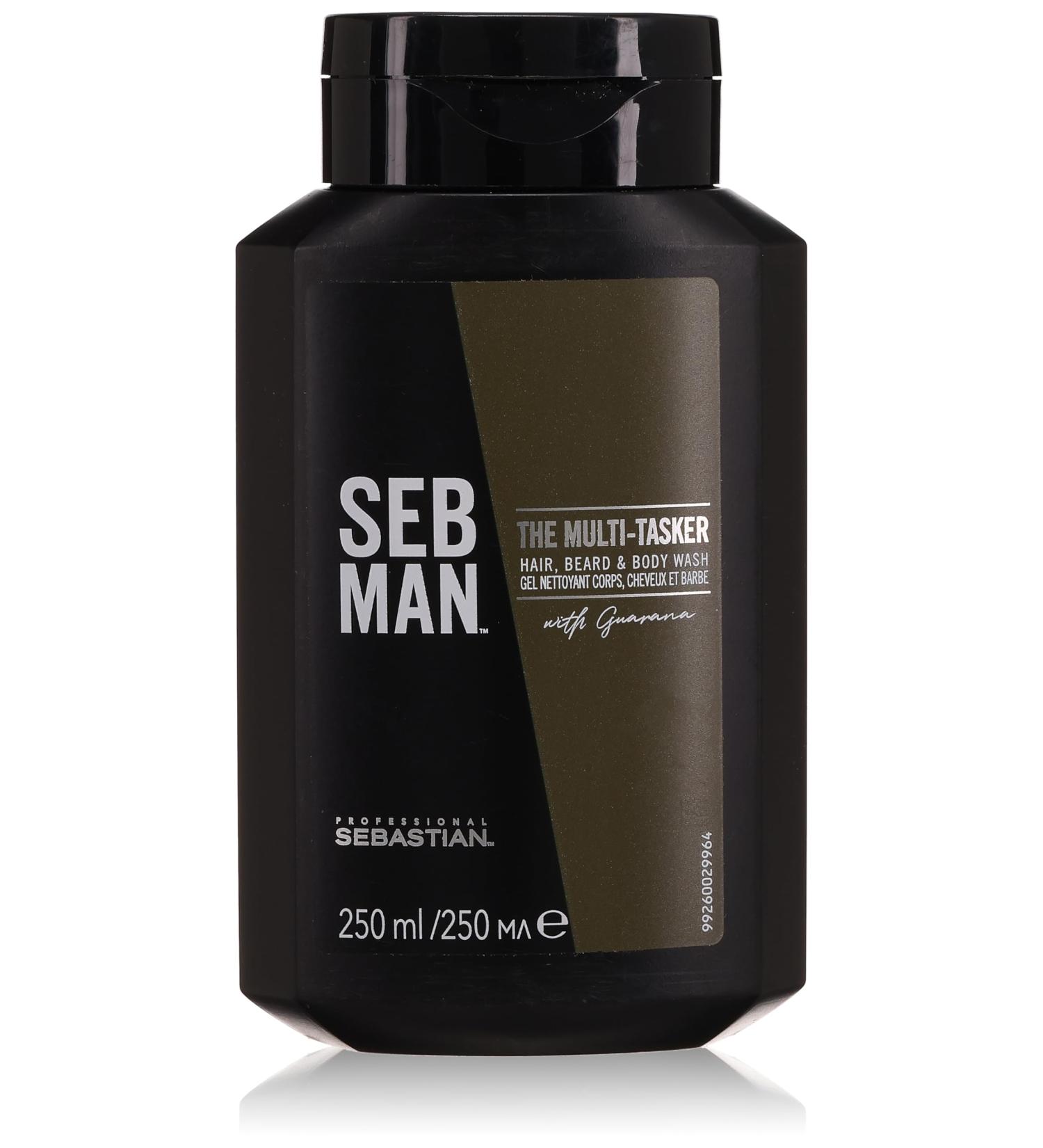 SEB MAN The Multi-Tasker 3 In 1 Hair Beard and Body Wash 250 ml - Buy Online on GoSupps.com