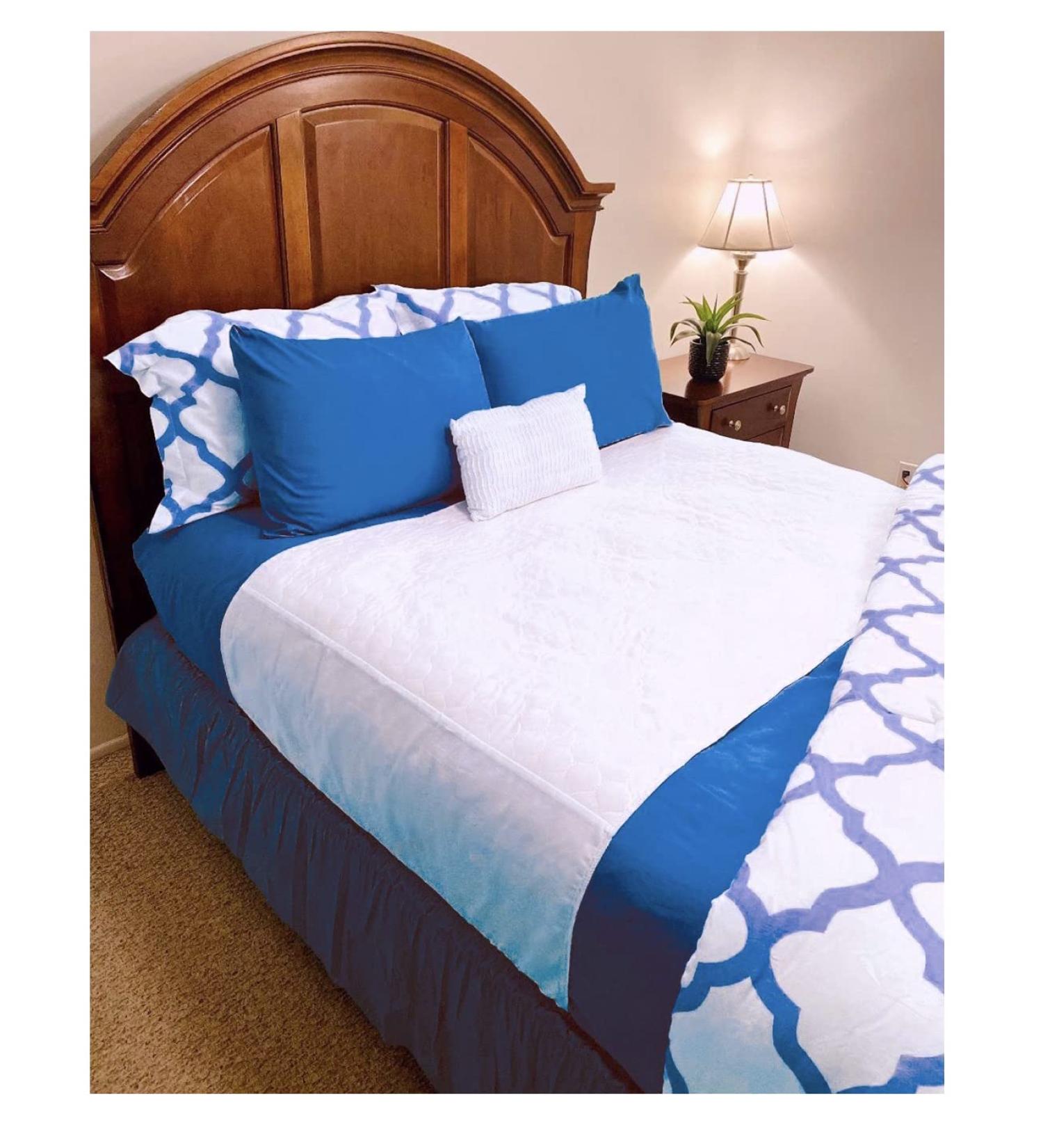 Soft Absorbent Washable Incontinence Bed Pad - Large Waterproof Coverage with Tuck-in-Sides Leakage & Sweat Linen Protector - Reusable King 36x72 Bed Pad White King 36 in x 72 in (1 Count) - Buy Online on GoSupps.com