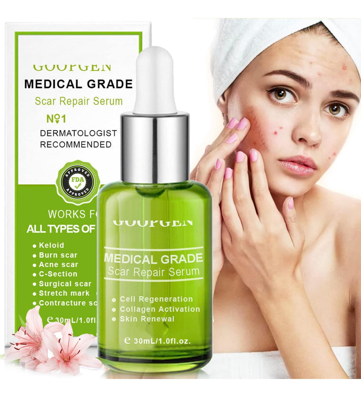 Goopgen Advanced Scar Repair Serum - Medical Grade Treatment for All Types of Scars (1BOX) - Buy Online on GoSupps.com