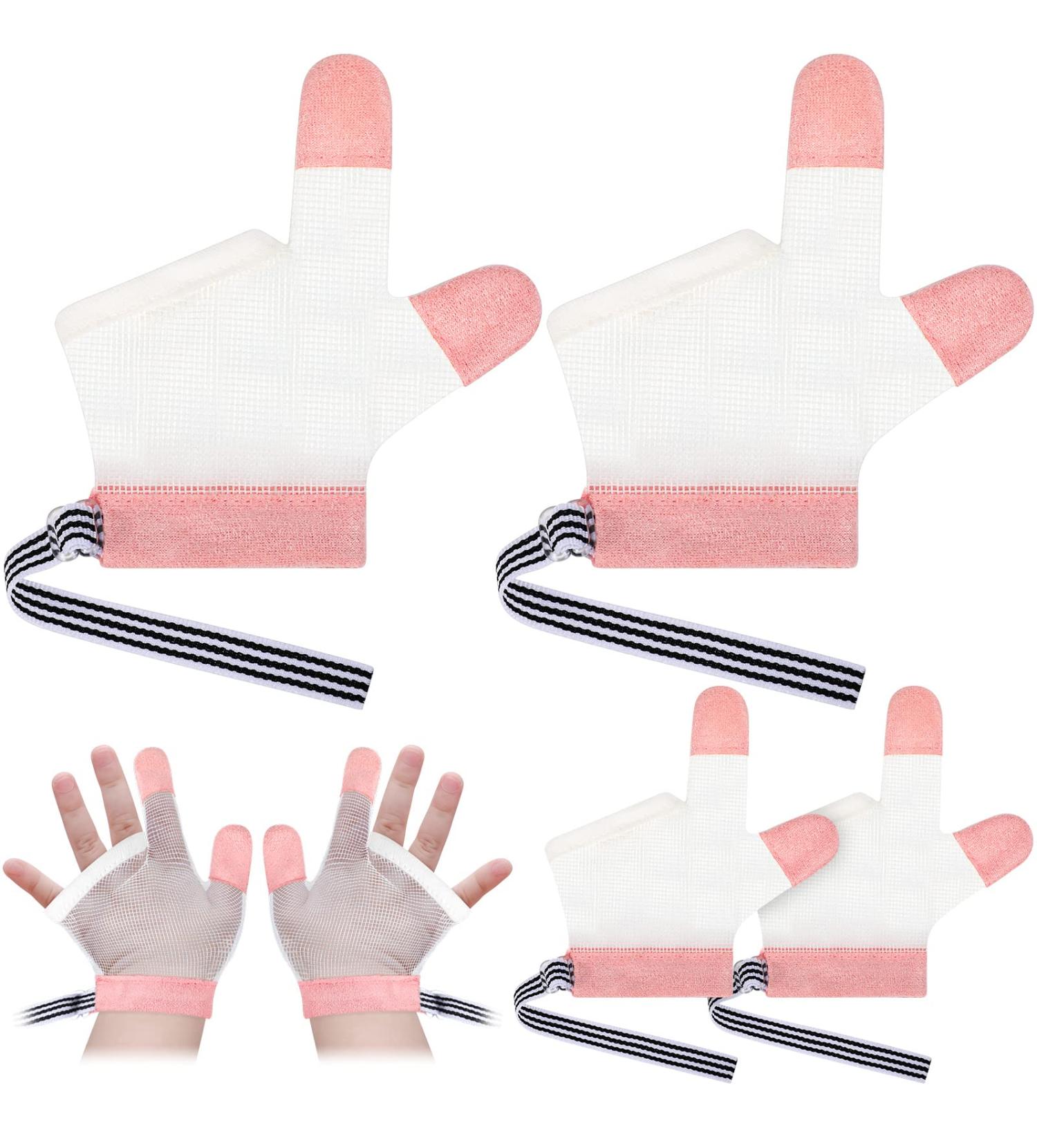 SATINIOR Baby Finger Sucking Stop Kit - Pink Guard (15 month-3 years) - 2 Pairs - Buy Online on GoSupps.com