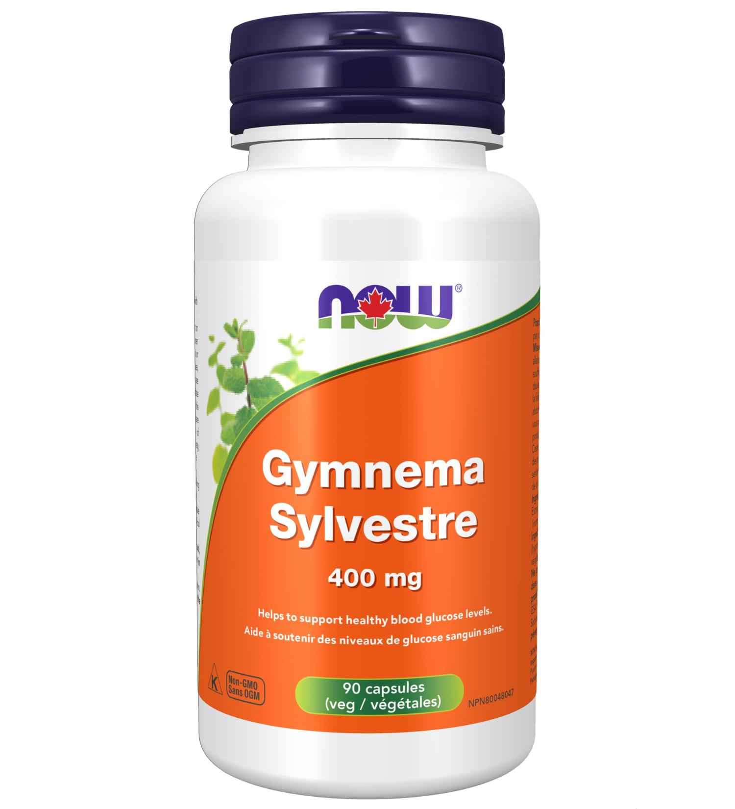 NOW Supplements Gymnema Sylvestre 400mg Capsules 90 Count - Buy Online on GoSupps.com