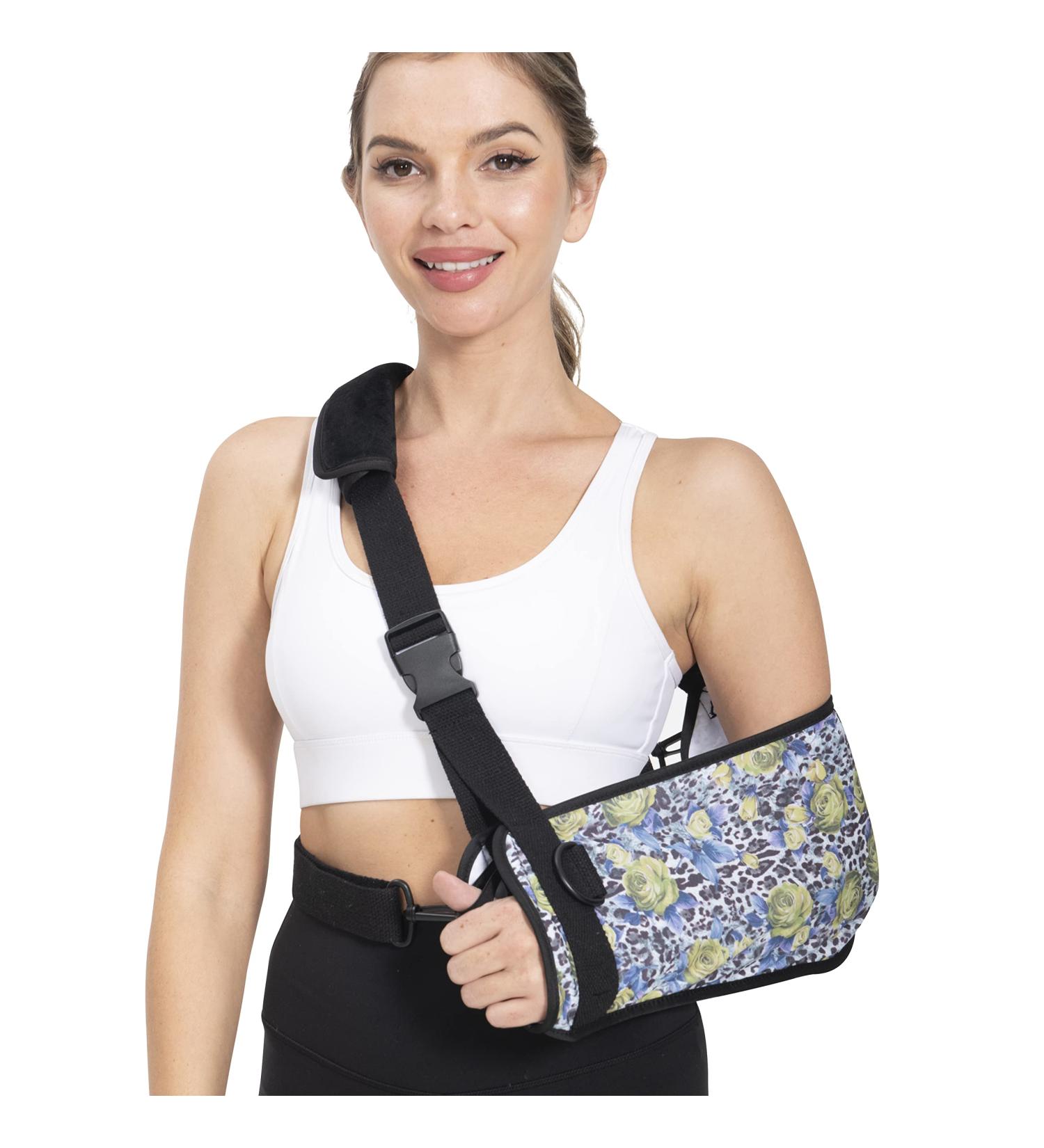 Women's Breathable Arm Sling with Waist Belt - Support for Shoulder & Elbow Injury - Buy Online on GoSupps.com