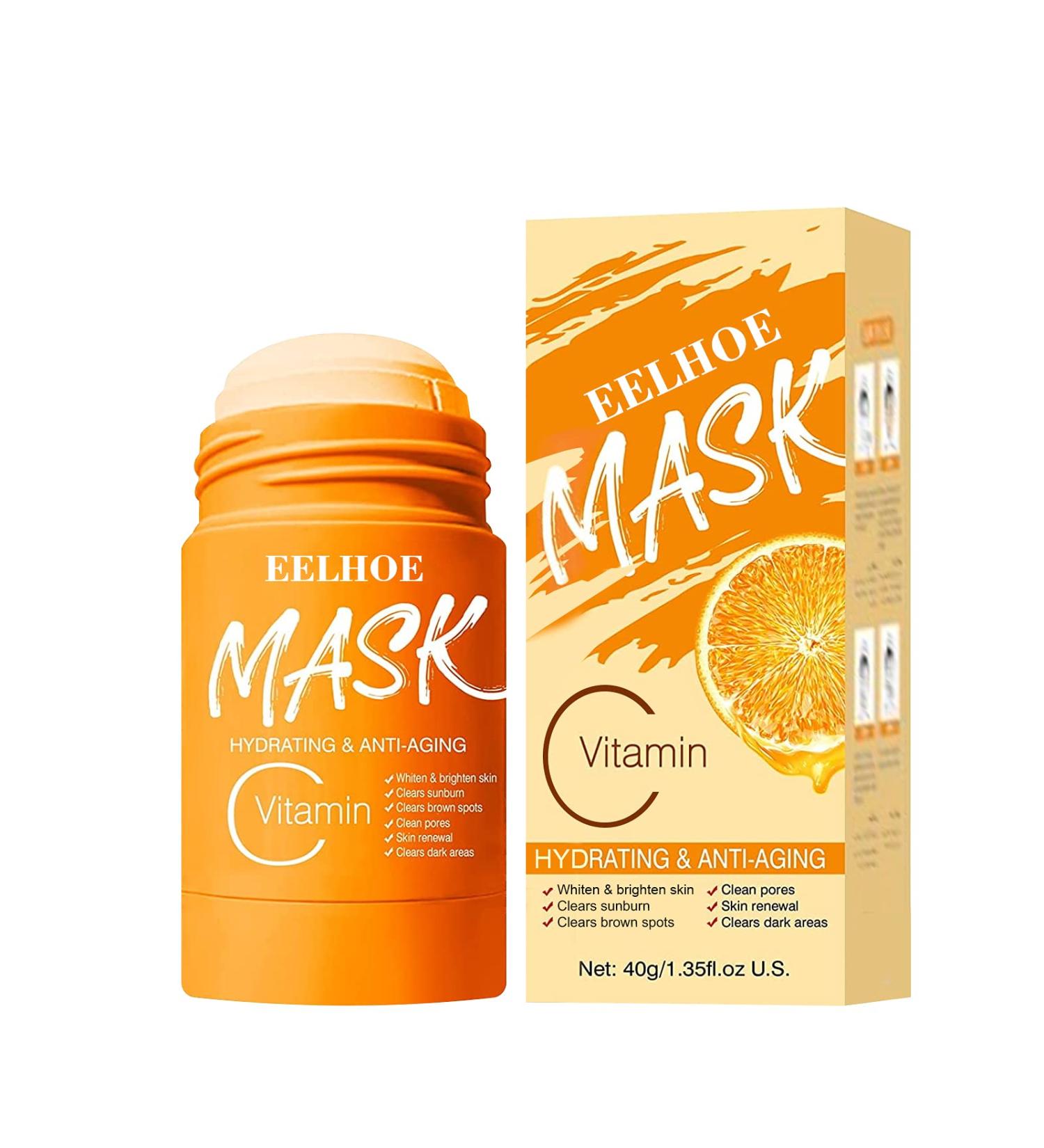  Surakey Surakey Mask Stick Anti-Acne Solid Mask Vitamin C Purifying Clay Mask Hydrates Face Controls Oil Deep Cleanses Pores Cleansing Mask for Women and Men - Buy Online on GoSupps.com