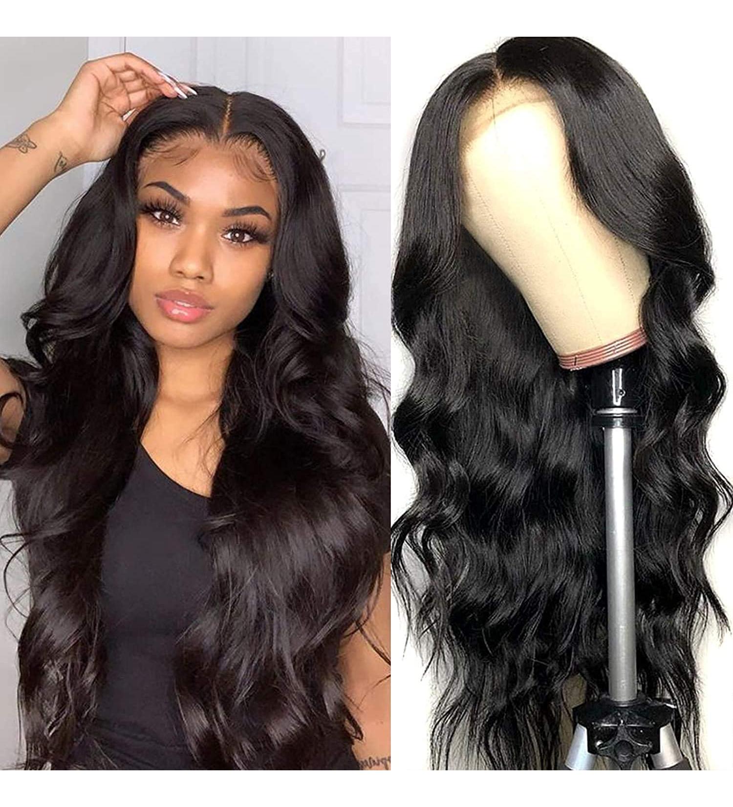 26 HD Brazilian Virgin Human Hair Body Wave Lace Front Wig 180% Density for Black Women - Buy Online on GoSupps.com