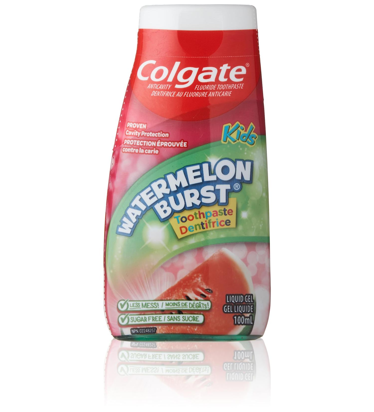 Colgate Kids Gel Toothpaste Watermelon Burst 100 mL (Pack of 1) With Fluoride Anticavity Formula Enamel Protection Teeth Whitening & Fun Flavor Kids Toothpaste Watermelon 100 ml (Pack of 1) - Buy Online on GoSupps.com