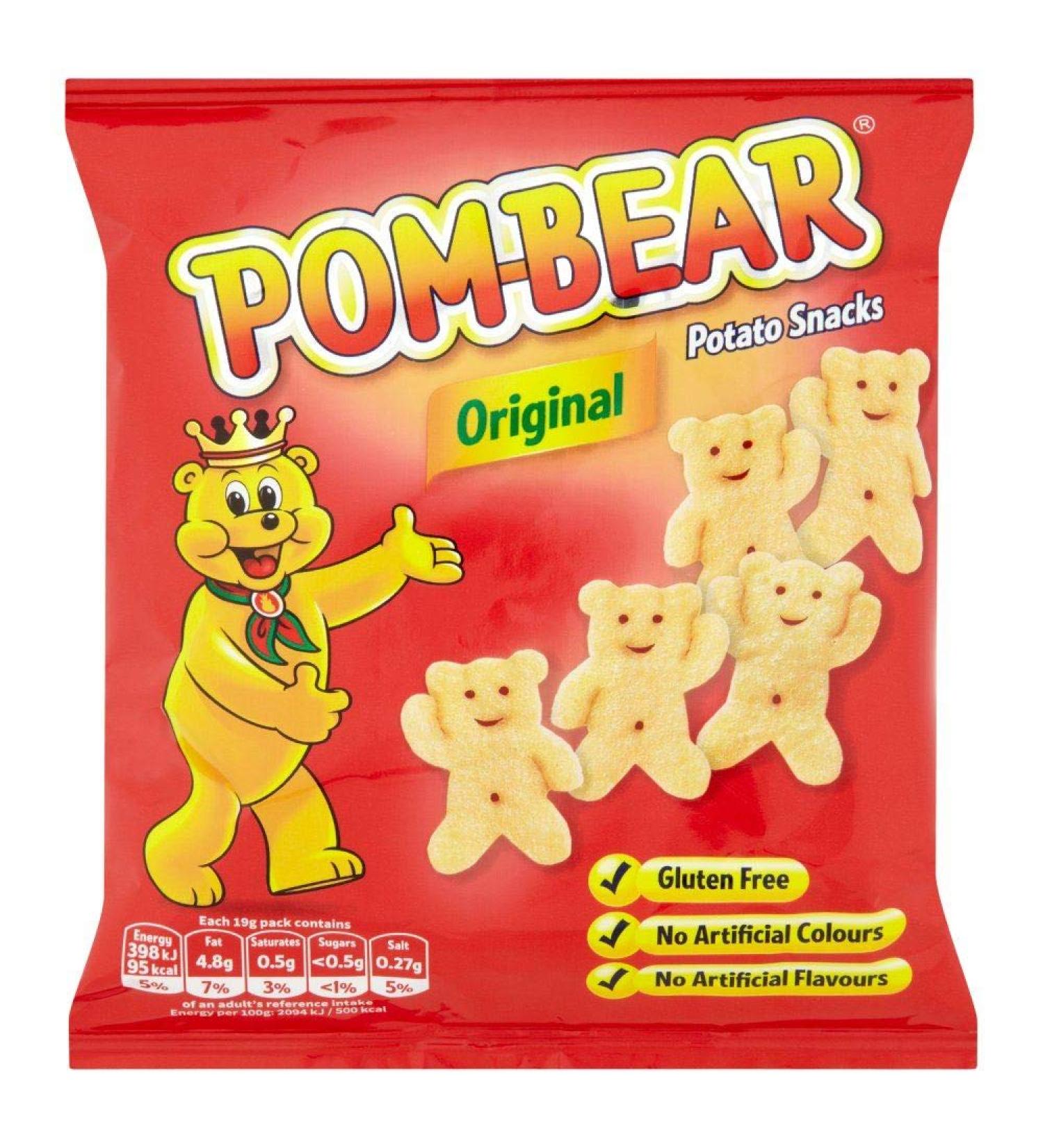 Pom-Bear Original (Box of 36 x 19g Bags)
