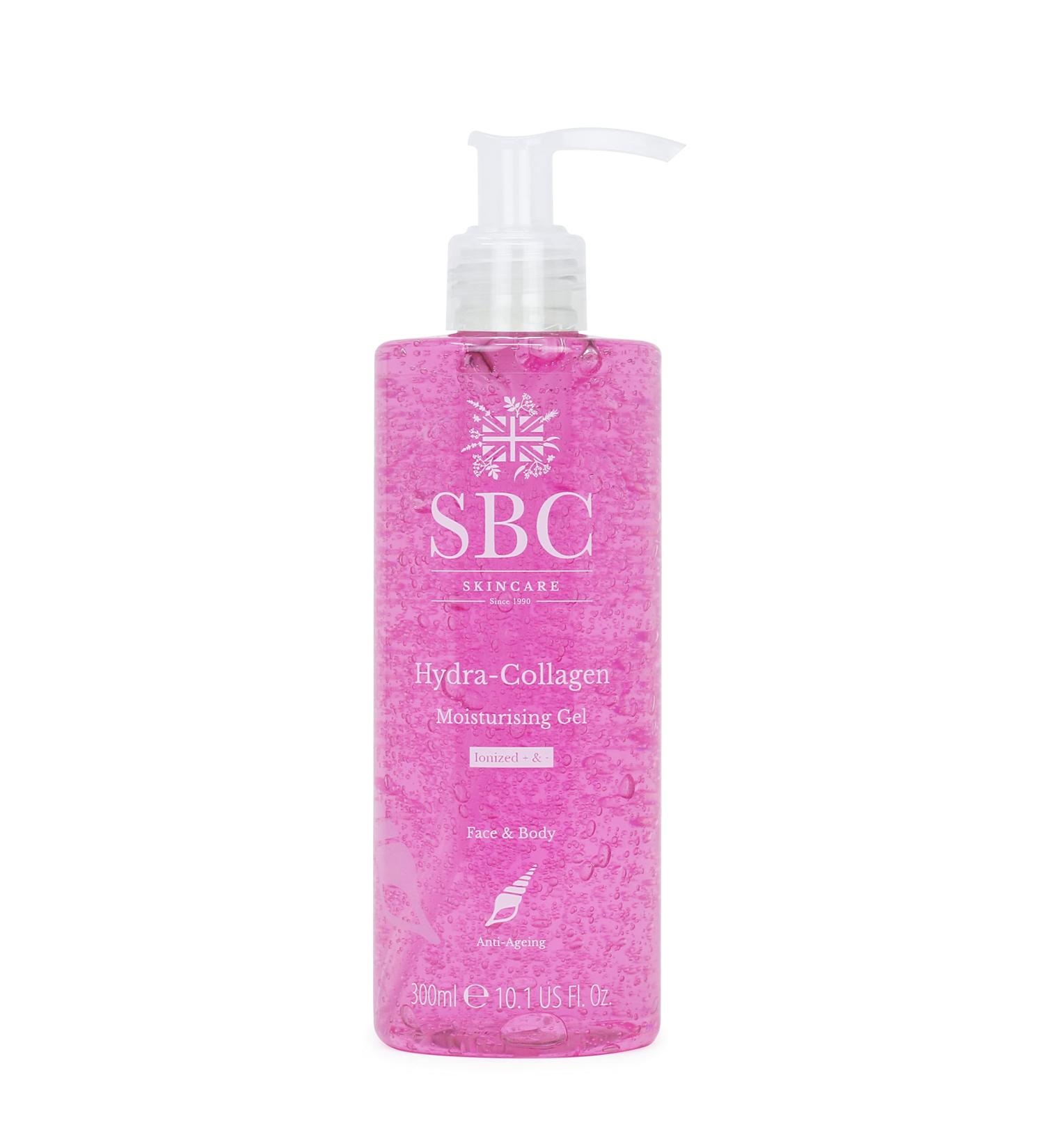 SBC Skincare Hydra-Collagen Moisturising Gel 300ml | Anti-Ageing Collagen Face & Body Gel | Oil-Free Lightweight Moisturizer | Collagen Skincare Lotion - Buy Online on GoSupps.com