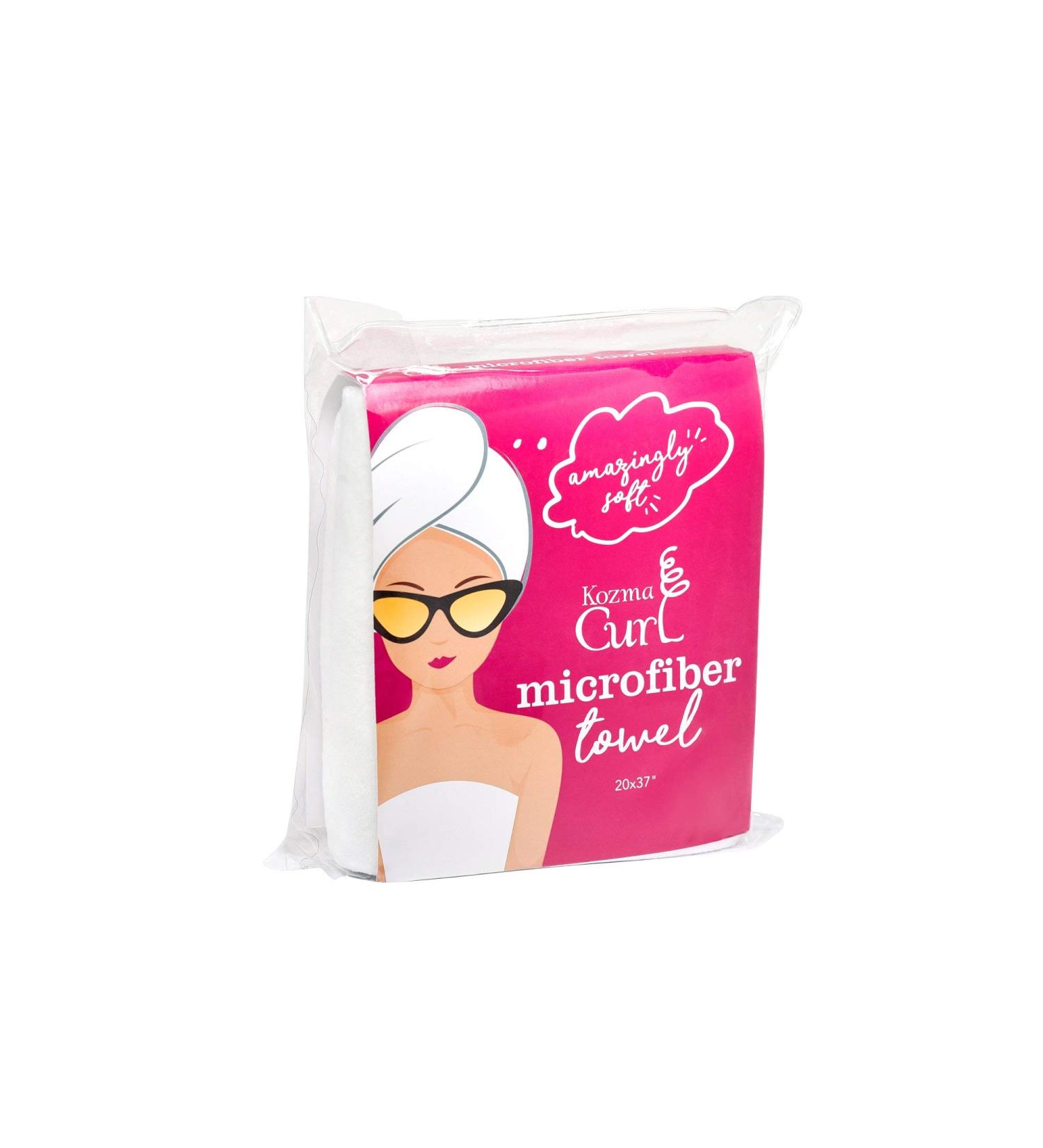 Kozma Curl Microfiber Towel 20x37'' - Absorbent Towel for Curly Hair | Hair Wrap Turban | Anti-Frizz Microfiber Hair Towel - Buy Online on GoSupps.com