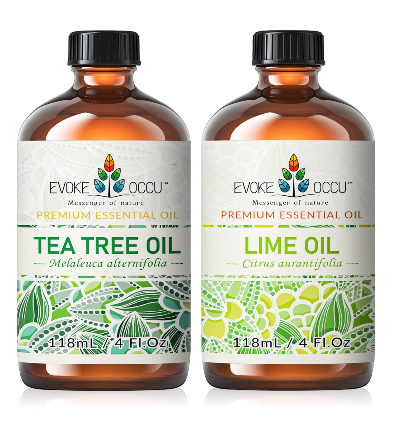 EVOKE OCCU Tea Tree Essential Oil and Lime Essential Oil - 4 Fl Oz - Buy Online on GoSupps.com