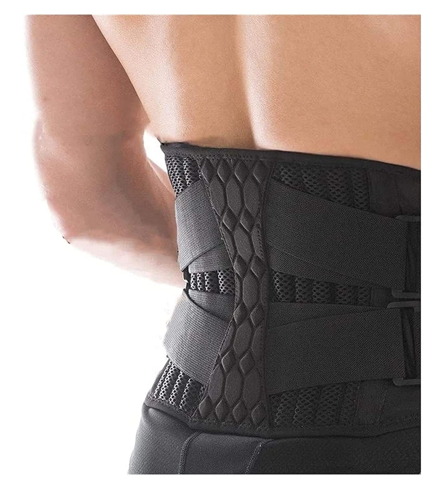 Professional Sports Loan Support Belt - Lower Back Pain Relief for Sciatica & Scoliosis | Curved Aluminum Strips | XX-Large for Men & Women - Buy Online on GoSupps.com
