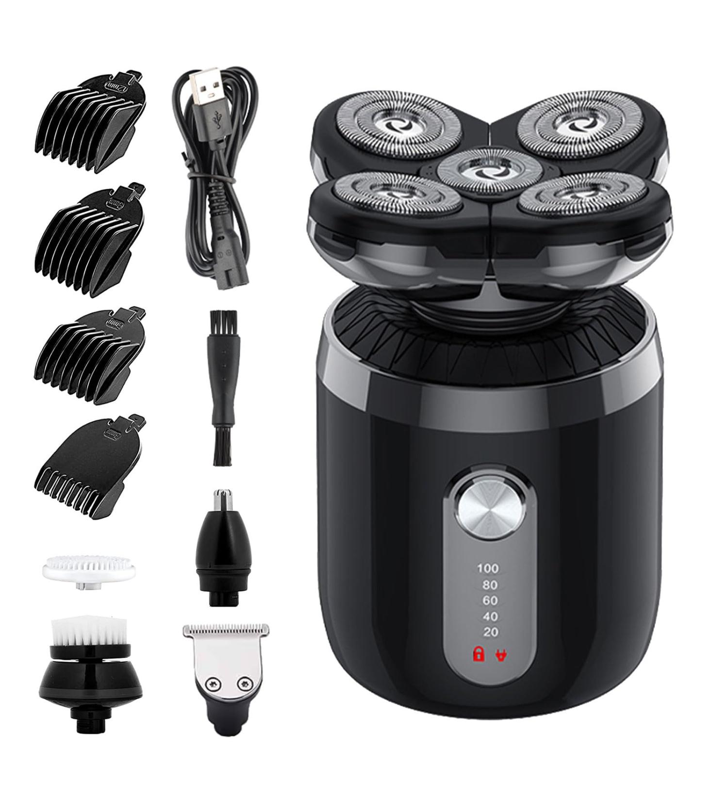Best Electric Shavers for Men | Waterproof Rotary Head Shavers & Grooming Kits - USB Rechargeable Includes Clippers & Nose Trimmer - Buy Online on GoSupps.com