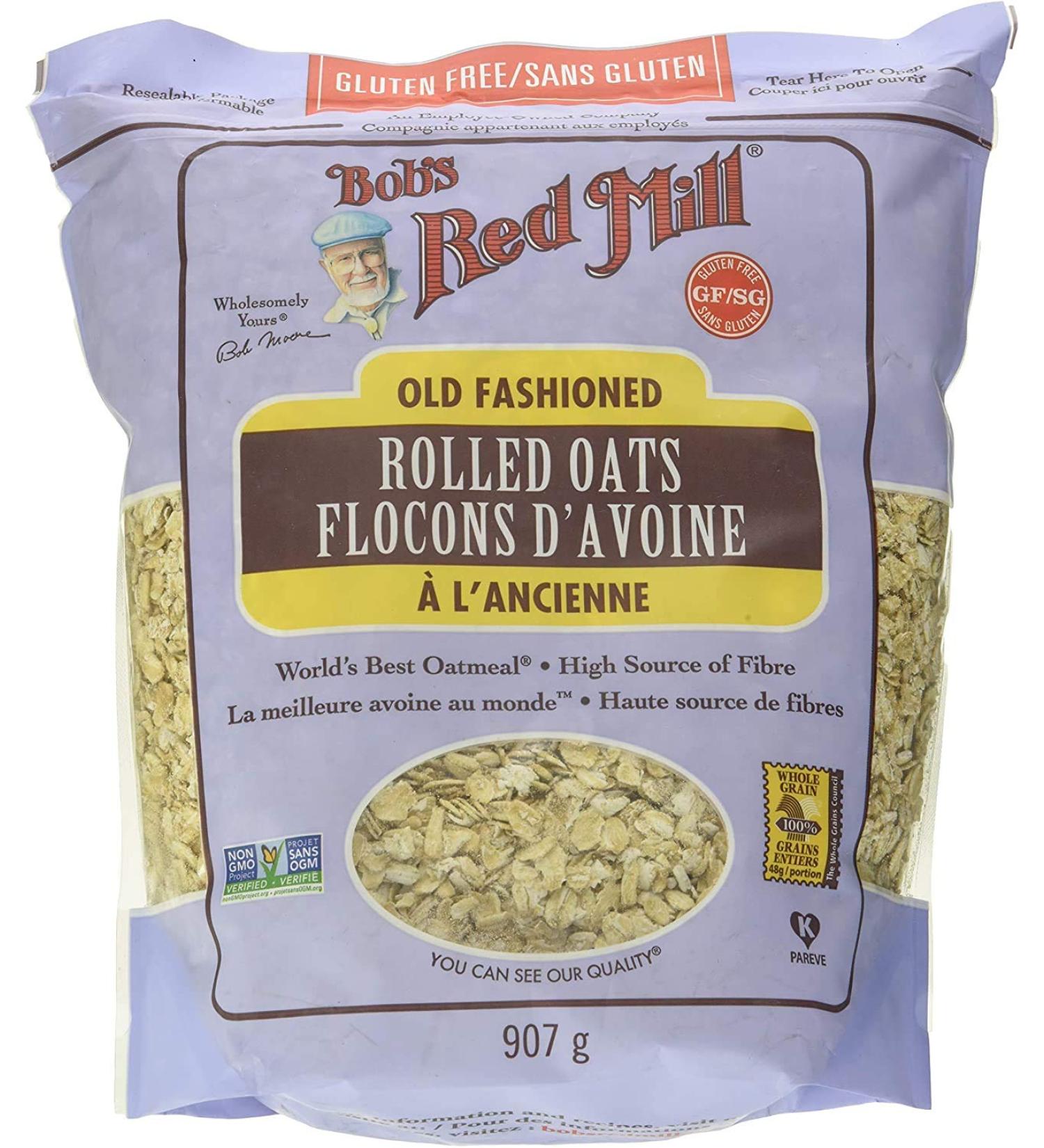 Bobs Red Mill Gluten Free Rolled Oats 907 Grams - Buy Online on GoSupps.com