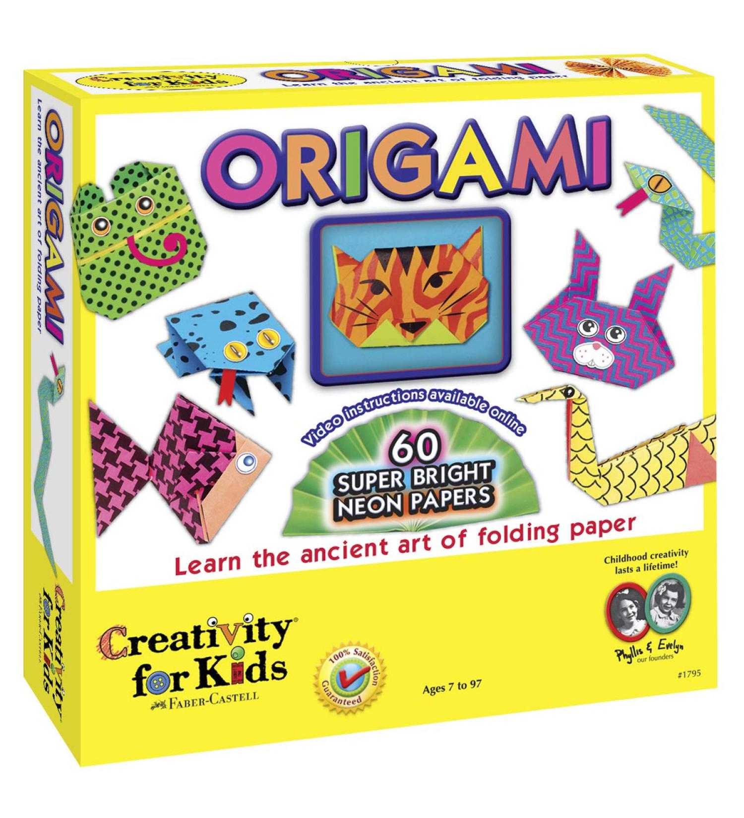 Creativity for Kids Origami Kit - 60 Bright Papers for Beginners - Buy Online on GoSupps.com
