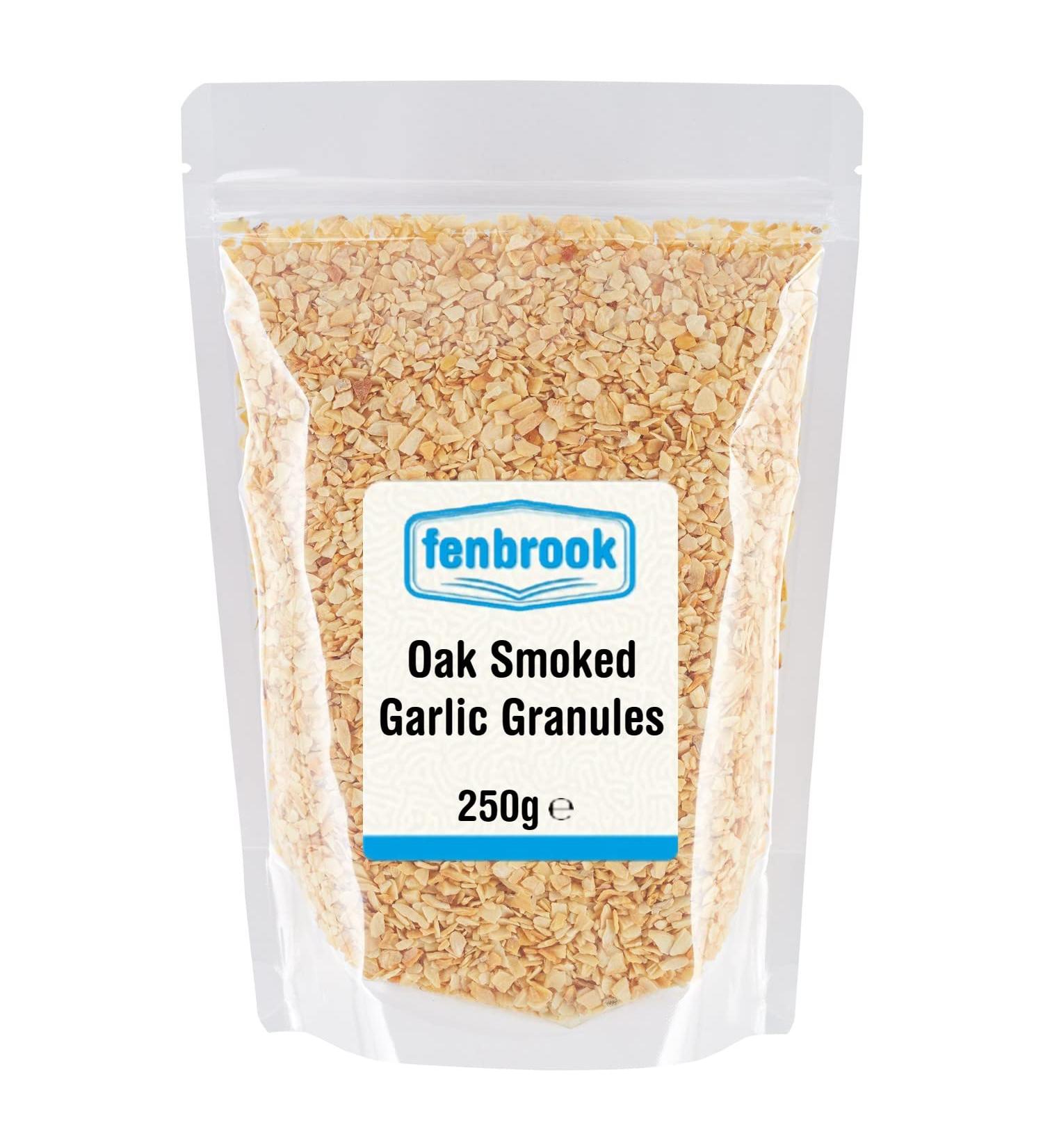 Oak Smoked Garlic Granules 250g by Fenbrook