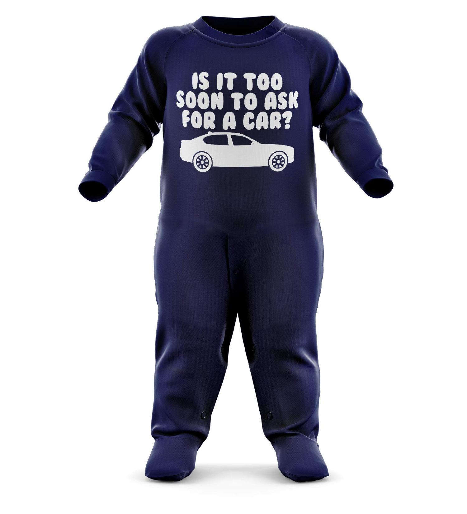 Car Baby Romper - Funny Christmas Birthday Babygrow Suit - Newborn 3-6 Months Navy - Buy Online on GoSupps.com