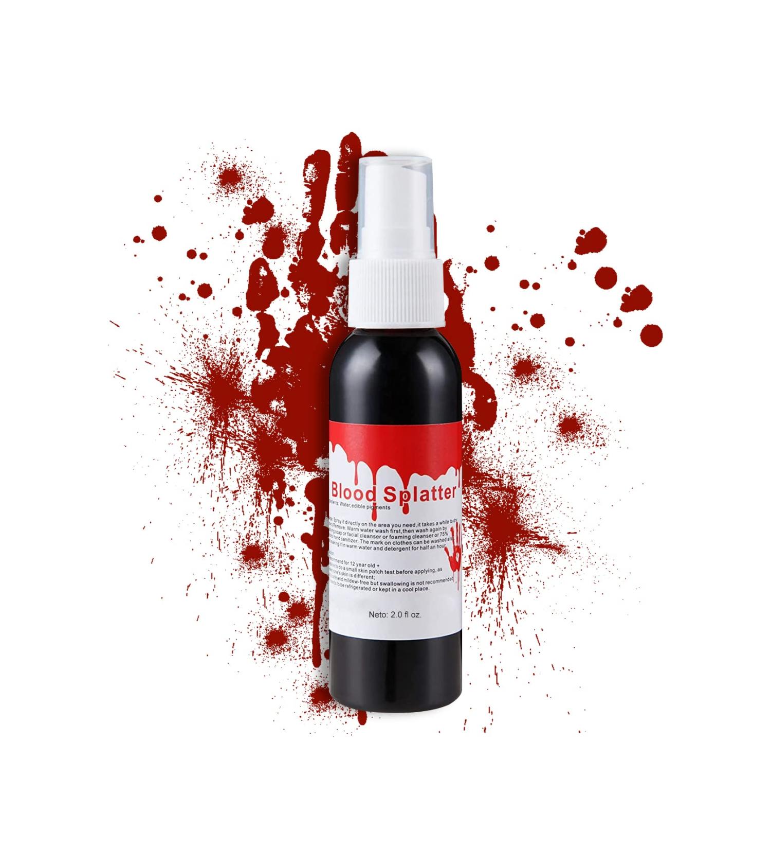 CAHIUYOA Fake Blood Makeup Spray | 2.1Oz SFX Halloween Blood for Zombie Monster Vampire & Clown Cosplay - Buy Online on GoSupps.com