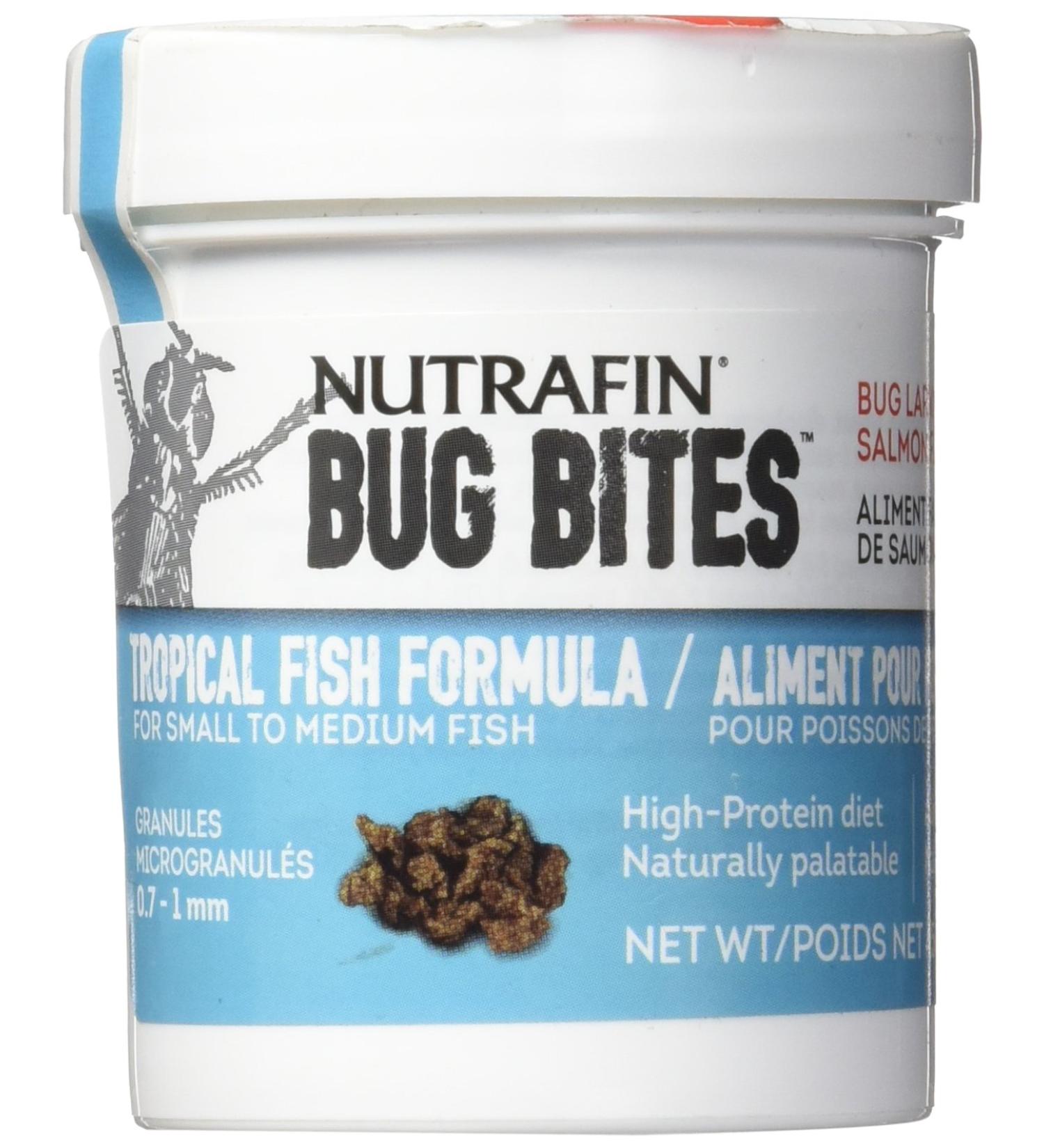 Nutrafin Bug Bites Tropical Formula 0.25-1.0 mm granules Tetra/Rasboras/Danios - Buy Online on GoSupps.com