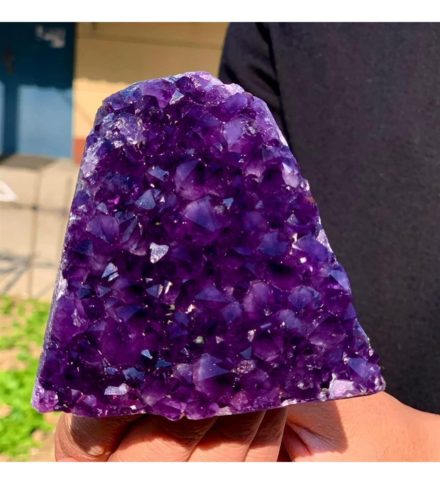 Amethyst Rough Stone 200-1200g Natural Amethyst cave Quartz Cluster Crystal Specimen (Size : 800-1000g) Stone Mineral Specimen (Size : 800-1000g) - Buy Online on GoSupps.com