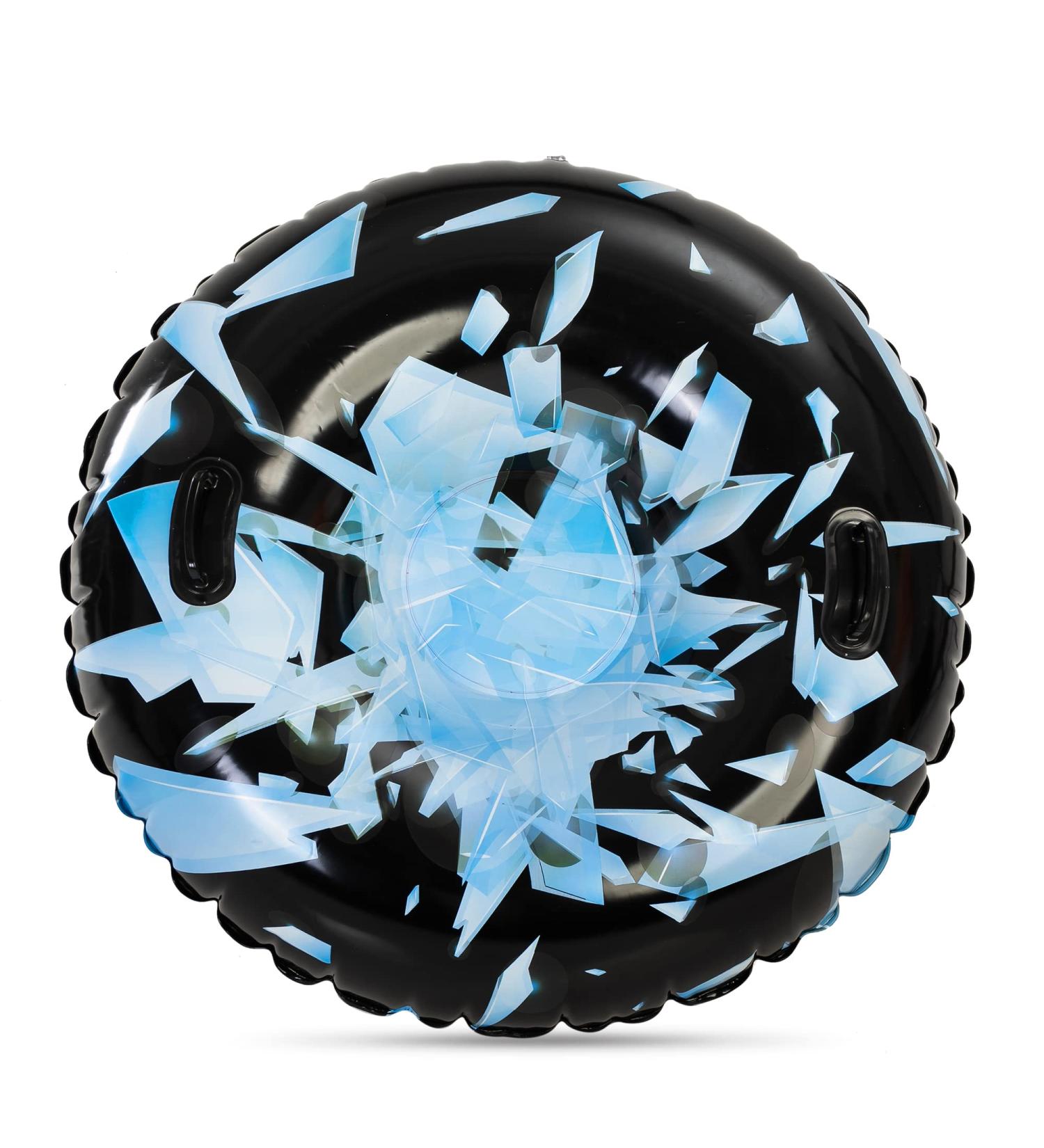 47 Heavy-Duty Inflatable Snow Tube for Sledding - Black Ice - Buy Online on GoSupps.com