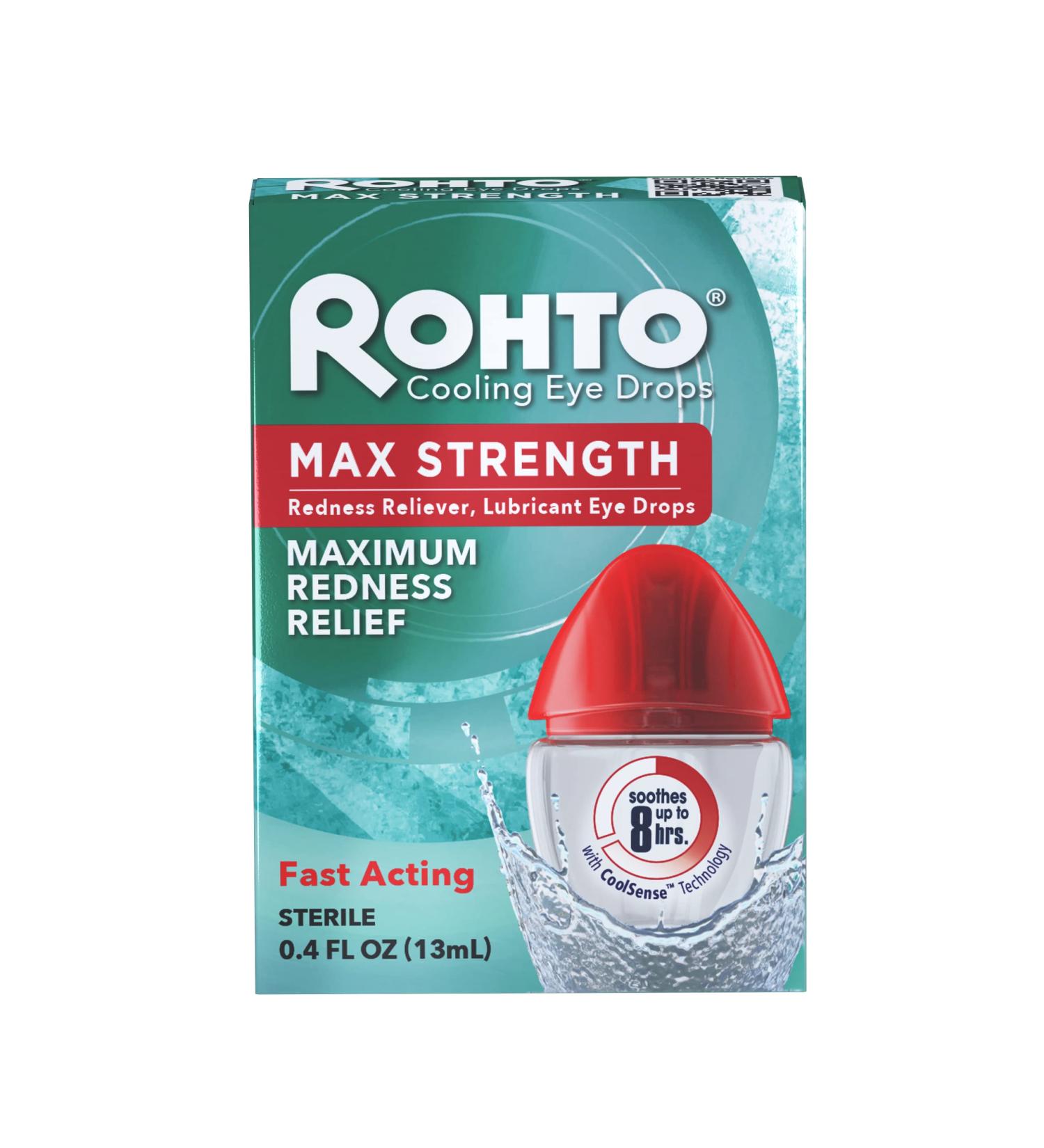 Rohto Maximum Redness Relief Eye Drops - Fast-Acting Formula for Irritated Eyes | 9842 - Buy Online on GoSupps.com