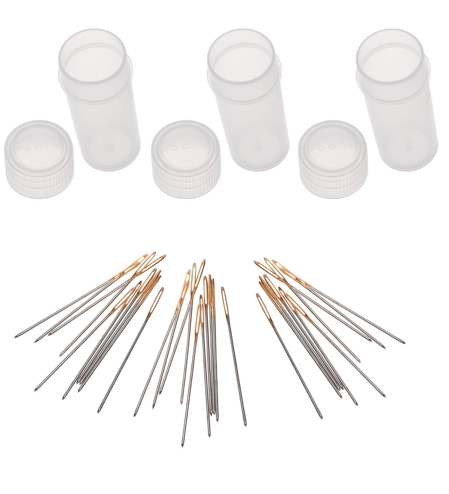 Dimovock 30pcs Golden Eye Cross Stitch Needles Size 24 (Medium) - Buy Online on GoSupps.com