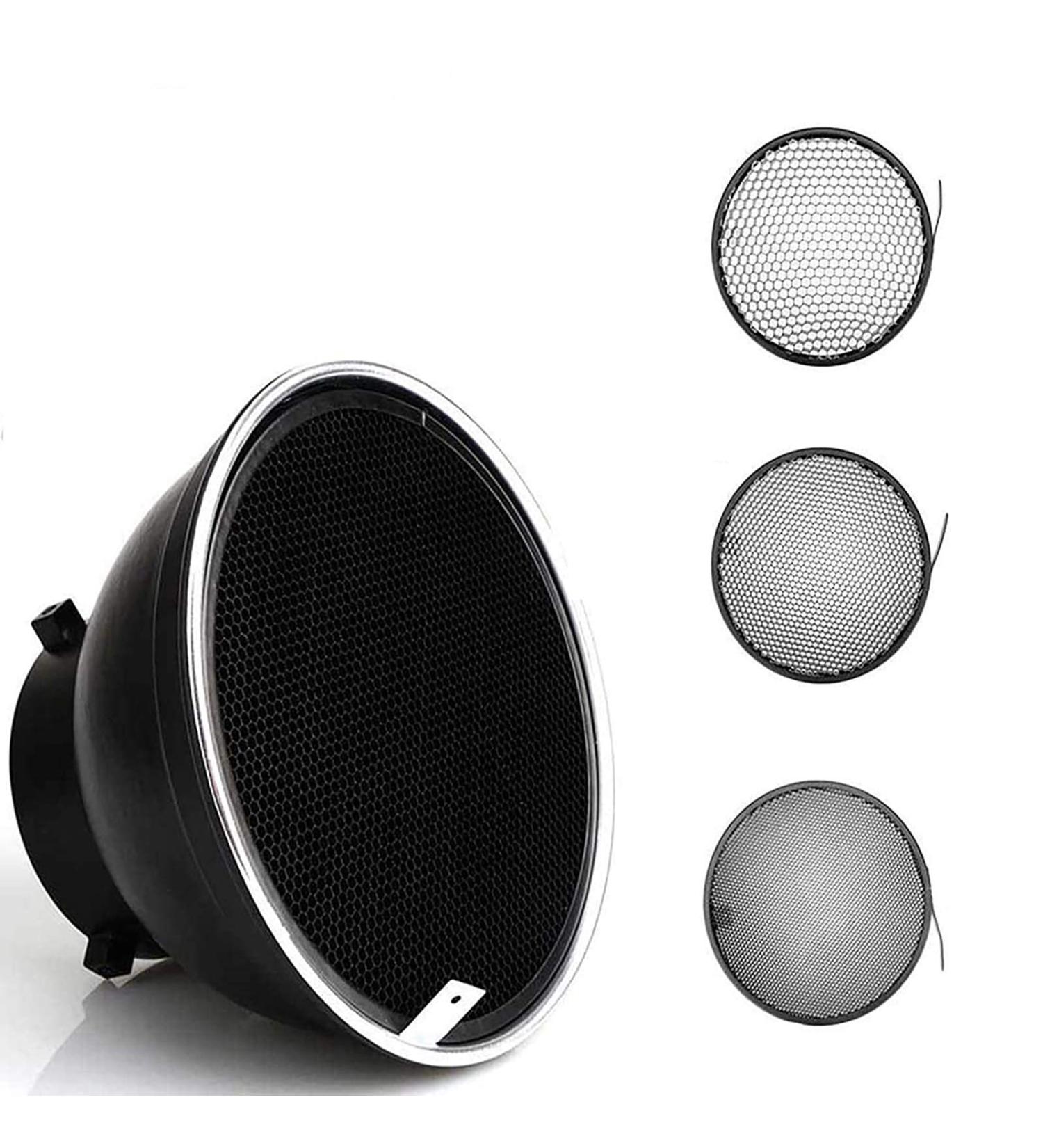 Godox 7 Standard Reflector Diffuser with Honeycomb Grid for Bowens Mount Studio Light - Buy Online on GoSupps.com