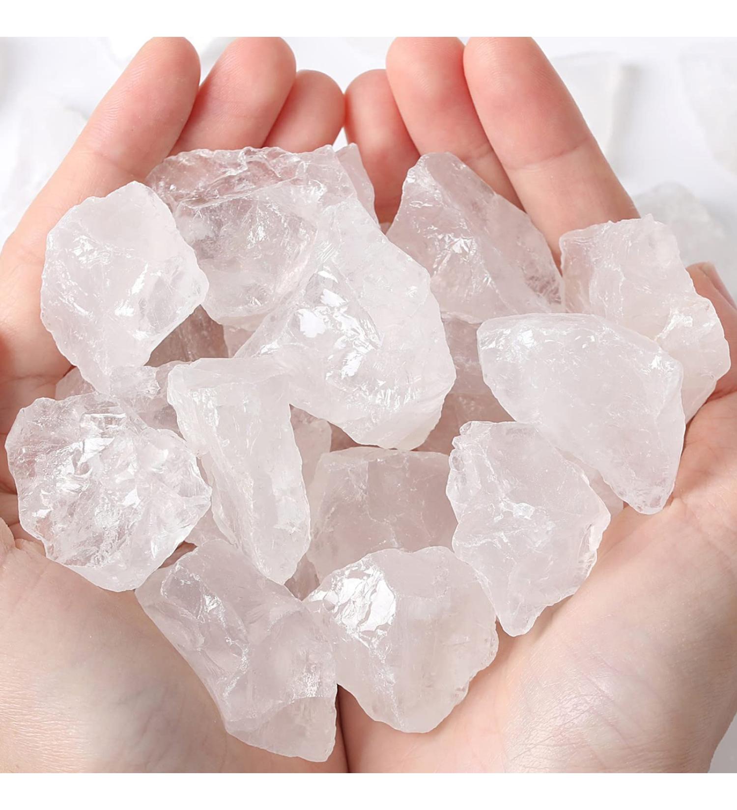Xiannvxi Clear Quartz Crystal Stones | 100% Natural Healing Reiki Rocks | Bulk Raw 200g | International Shipping - Buy Online on GoSupps.com