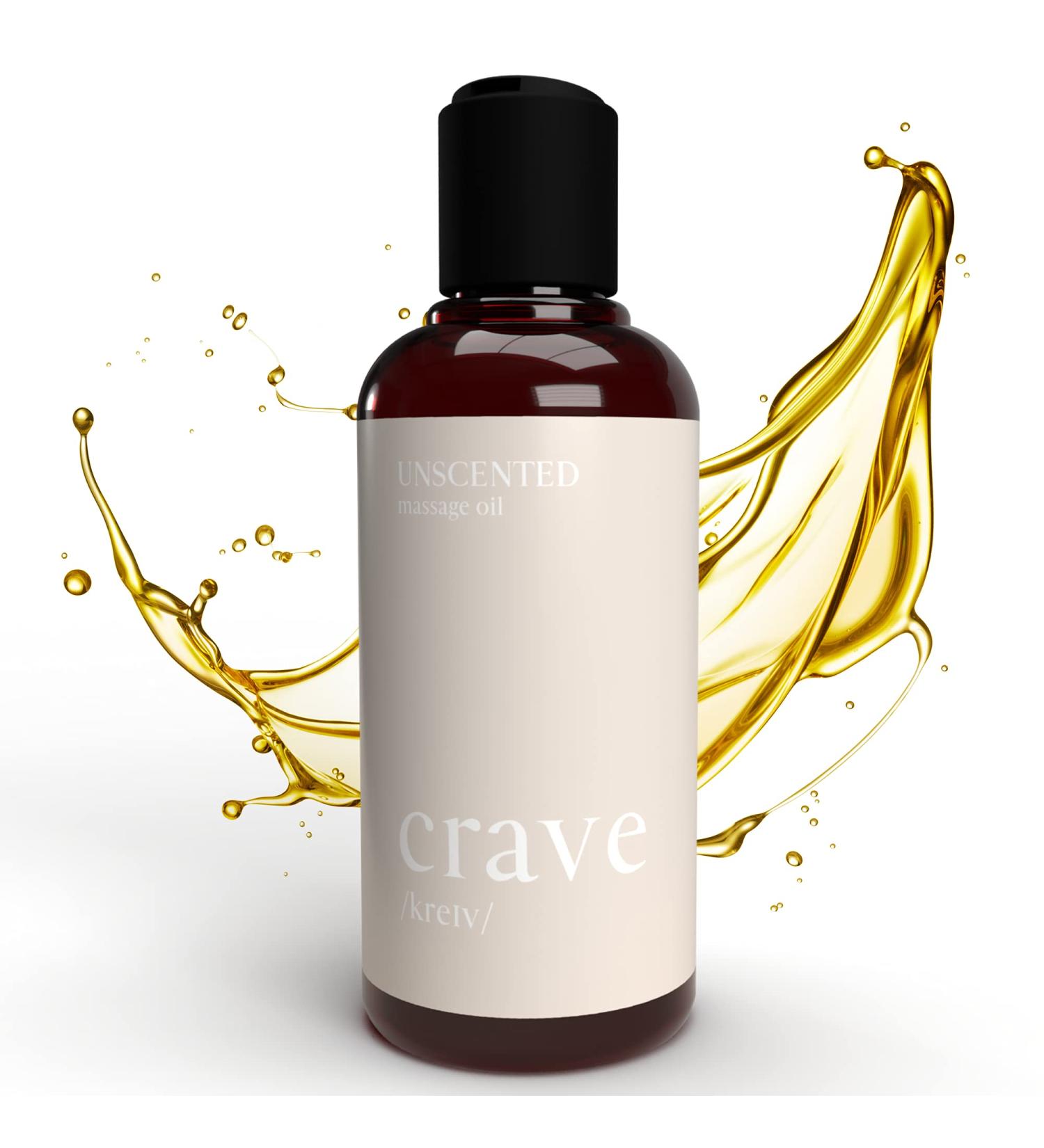 Crave Massage Oil 200ml - Relaxation & Muscle Regeneration | Sensual Nourishing Body Oil for Couples - Buy Online on GoSupps.com