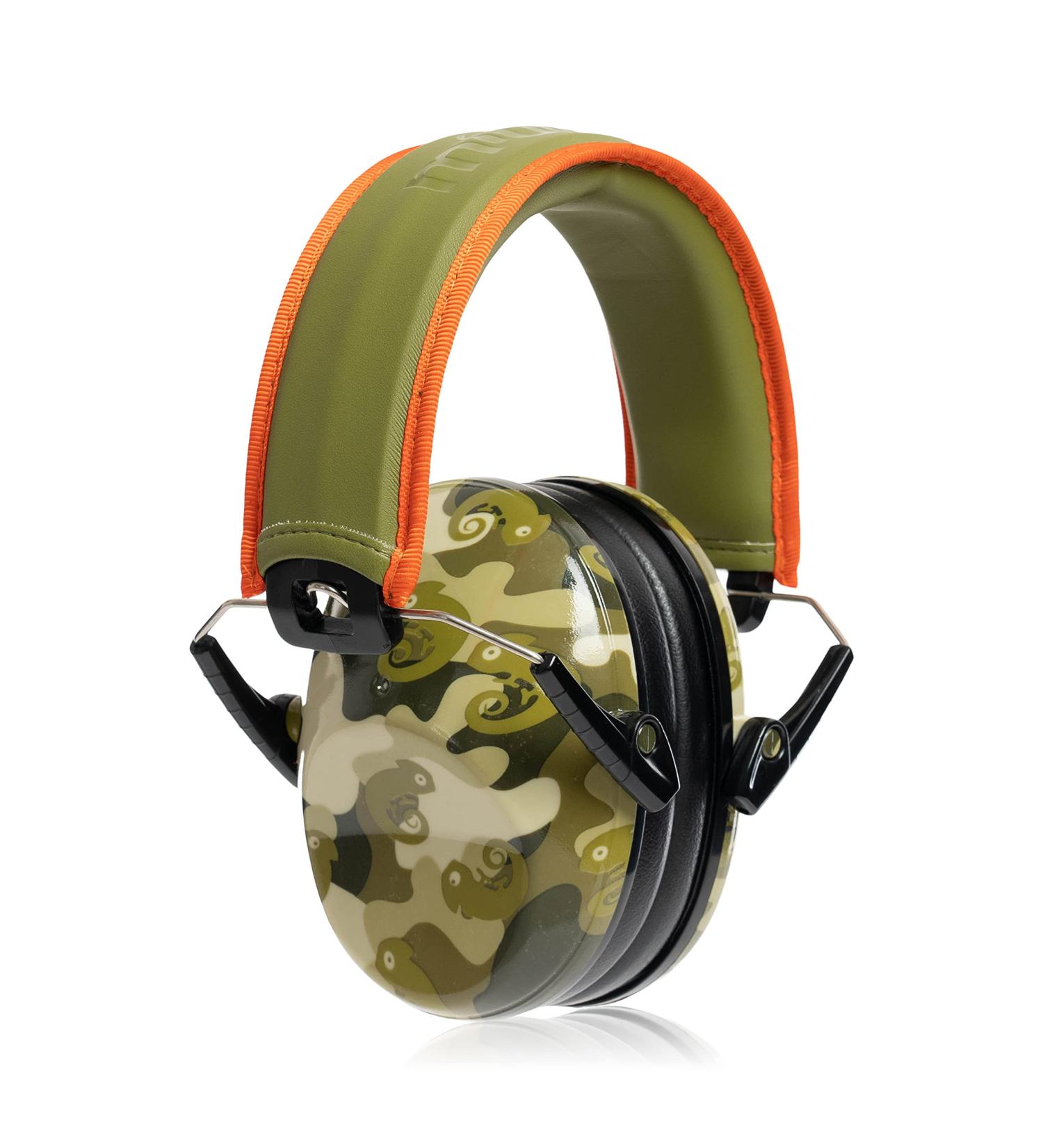 Muted Designer Hearing Protection for Kids - Adjustable Ear Muffs - Camo Chameleon Print - Buy Online on GoSupps.com