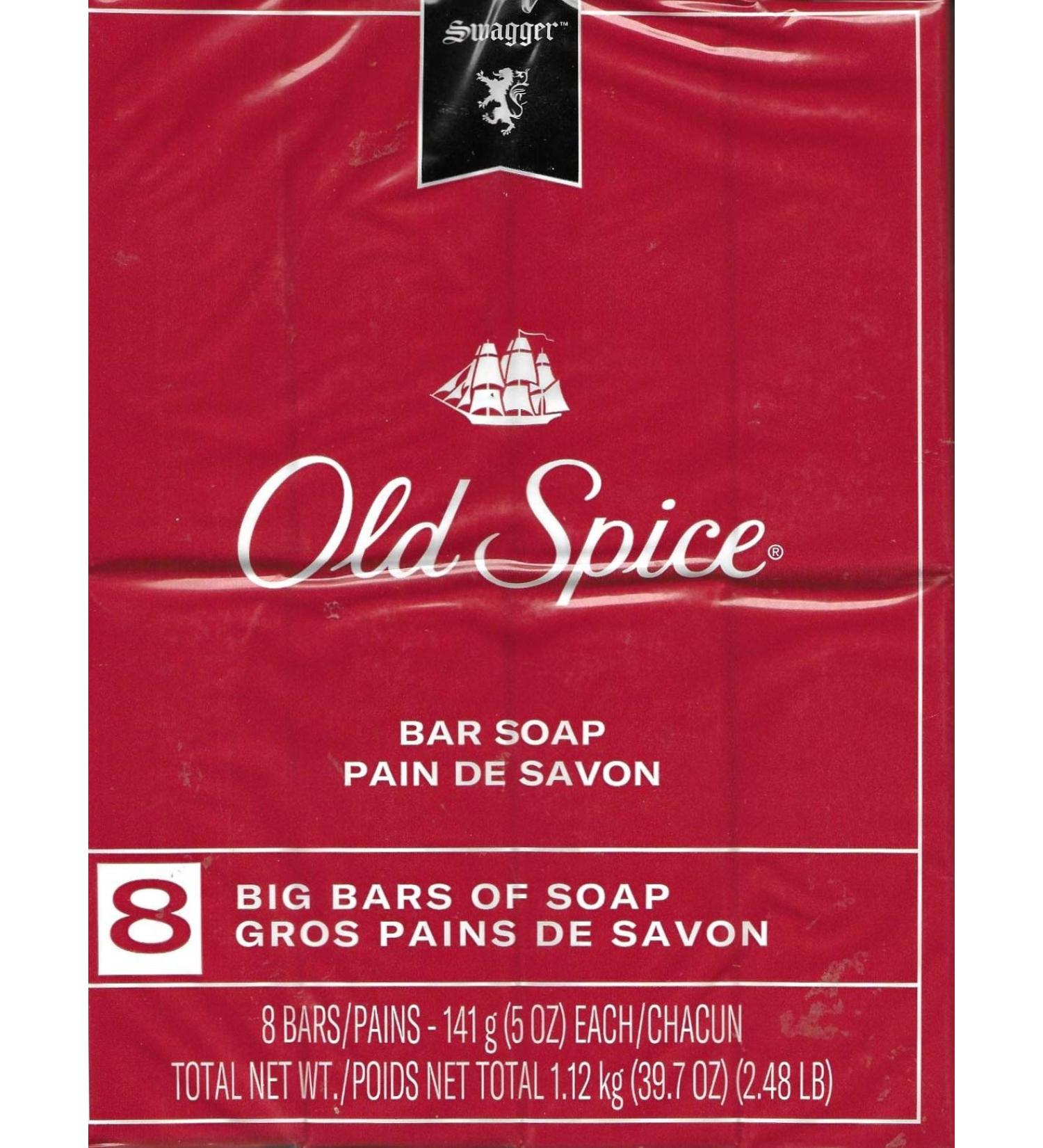 Old Spice Red Collection Swagger Scent Men's Bar Soap - 8 Bars, 5 oz each - Buy Online on GoSupps.com