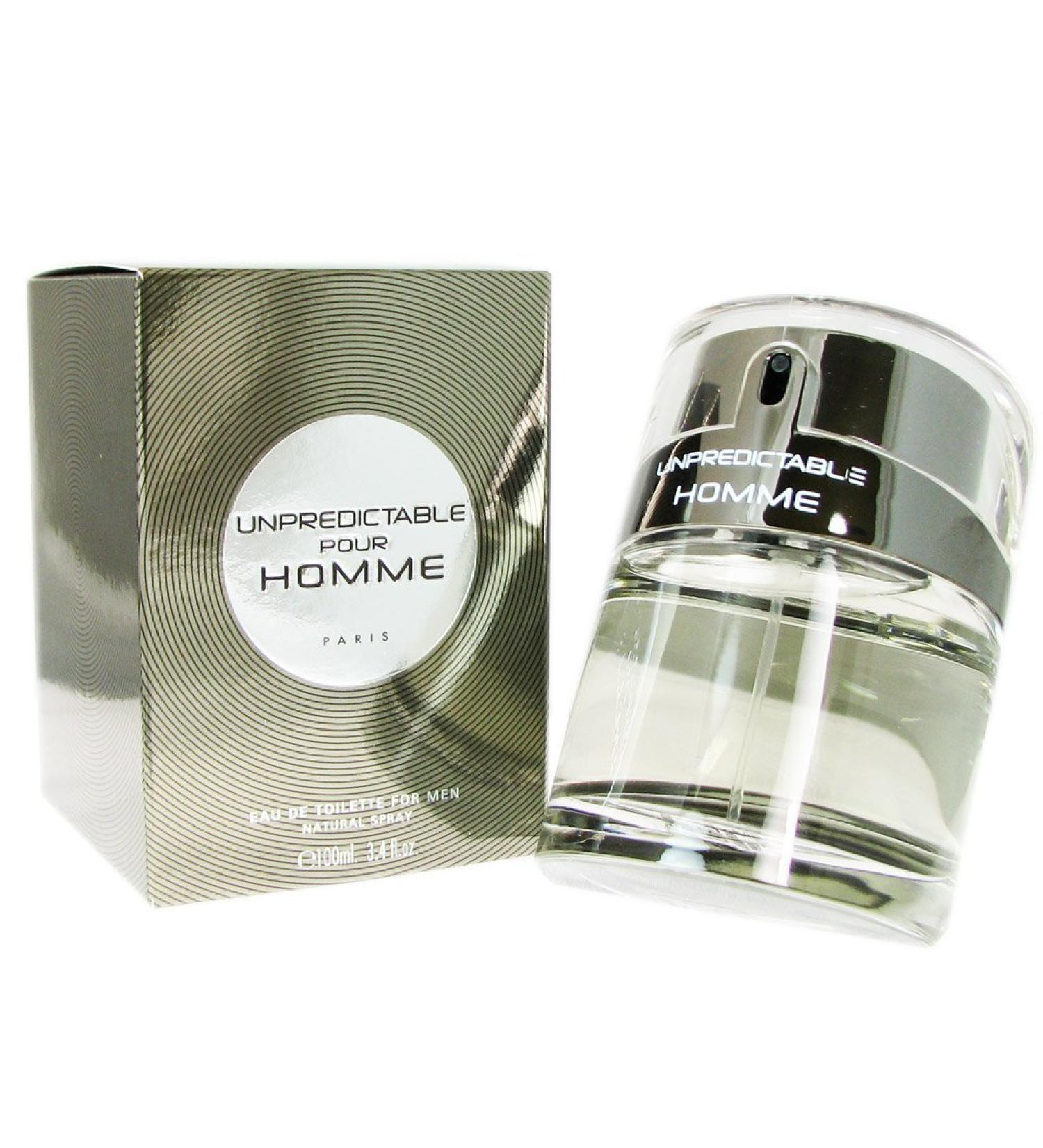 Unpredictable Pour Homme FOR MEN by Glenn Perri - 3.4 oz EDT Spray