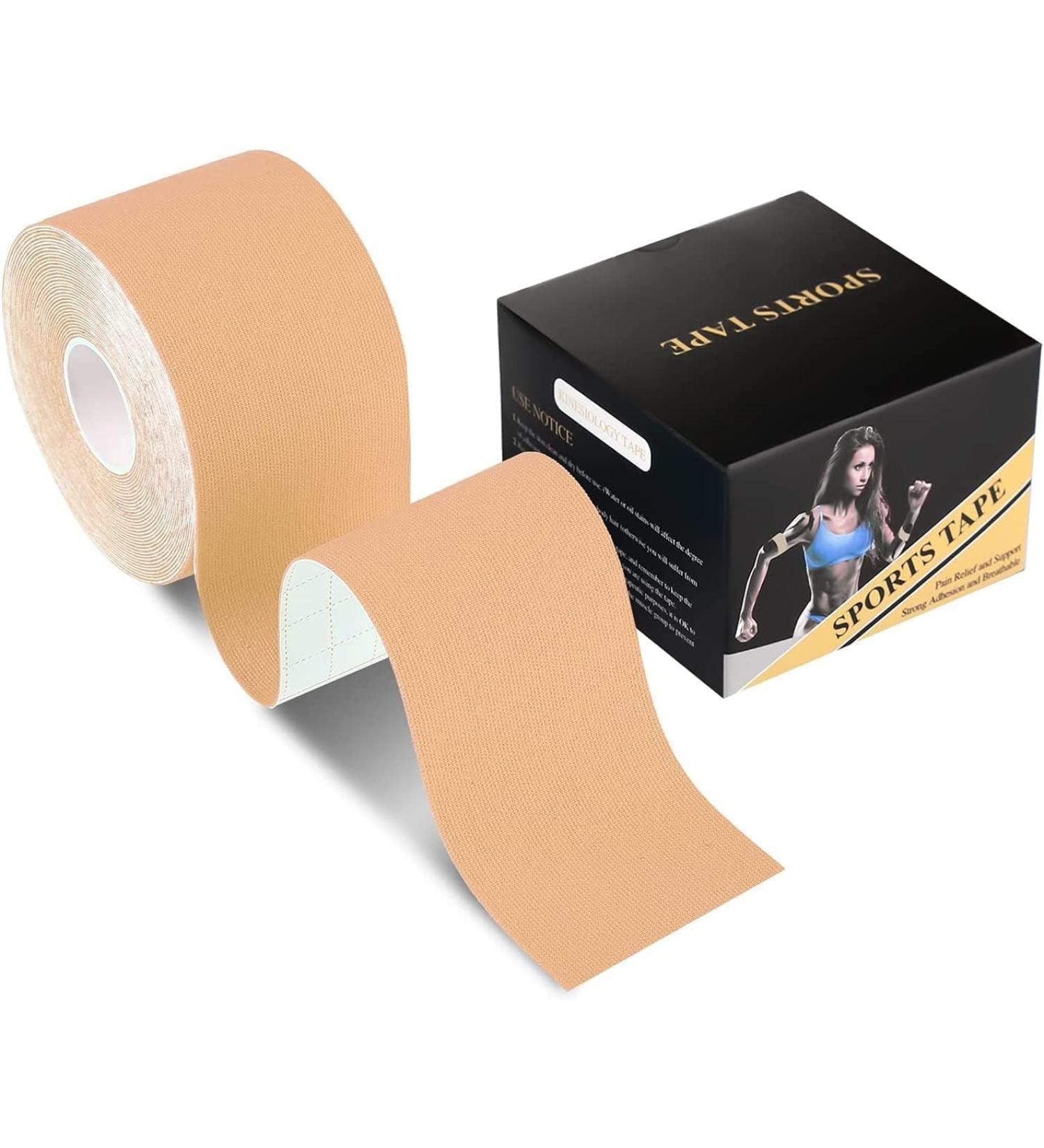 Adjustable Length Sports Tape - Breathable Waterproof & Easy to Cut | Beige SportsTape Roll for International Shipping - Buy Online on GoSupps.com
