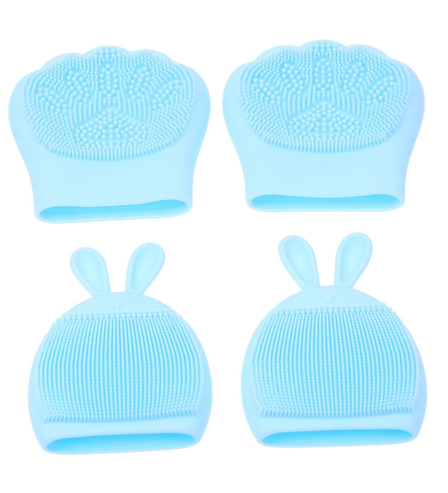 OHPHCALL 4pcs Rabbit Ears Facial Brush Manual Face Cleansing Brush Face Wash Skin Cleansing Brush Beauty Care Brush Lady Facial Brush Cleaning Brush Cleanser Miss Body Silica Gel 7.50X7.50X1.50CM - Buy Online on GoSupps.com