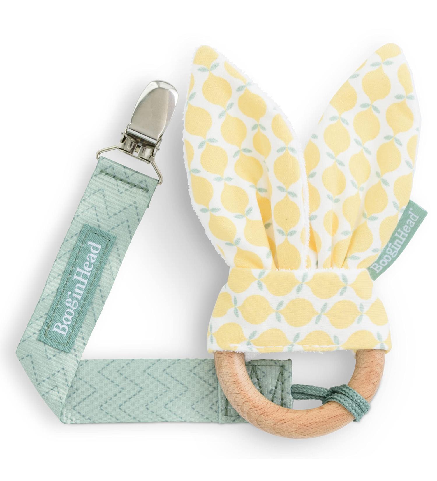 BooginHead Lemons Pacifier Clip with Natural Wood Baby Teether - Buy Online on GoSupps.com