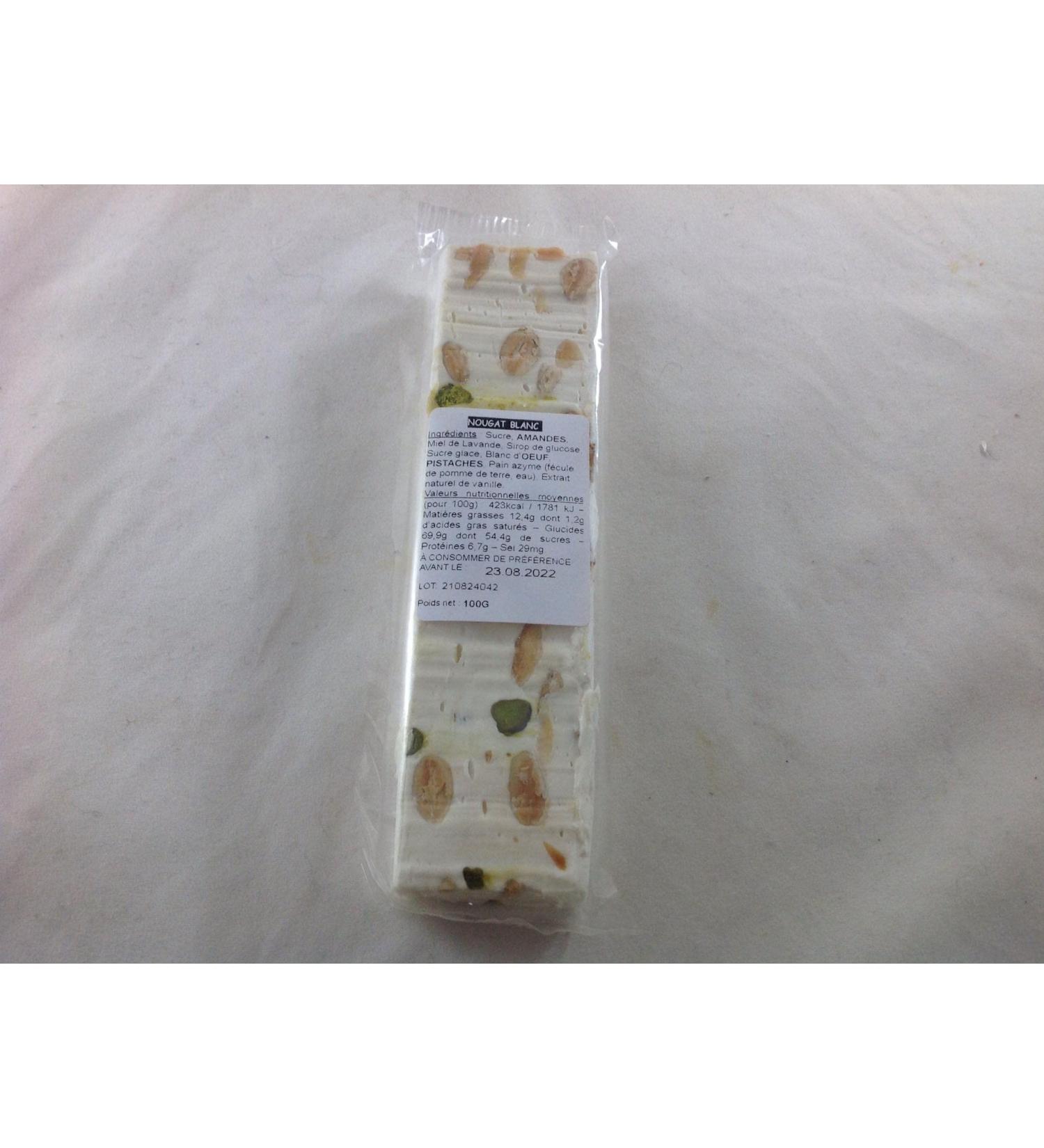 6 BARRES DE NOUGAT AMANDES ET PISTACHES