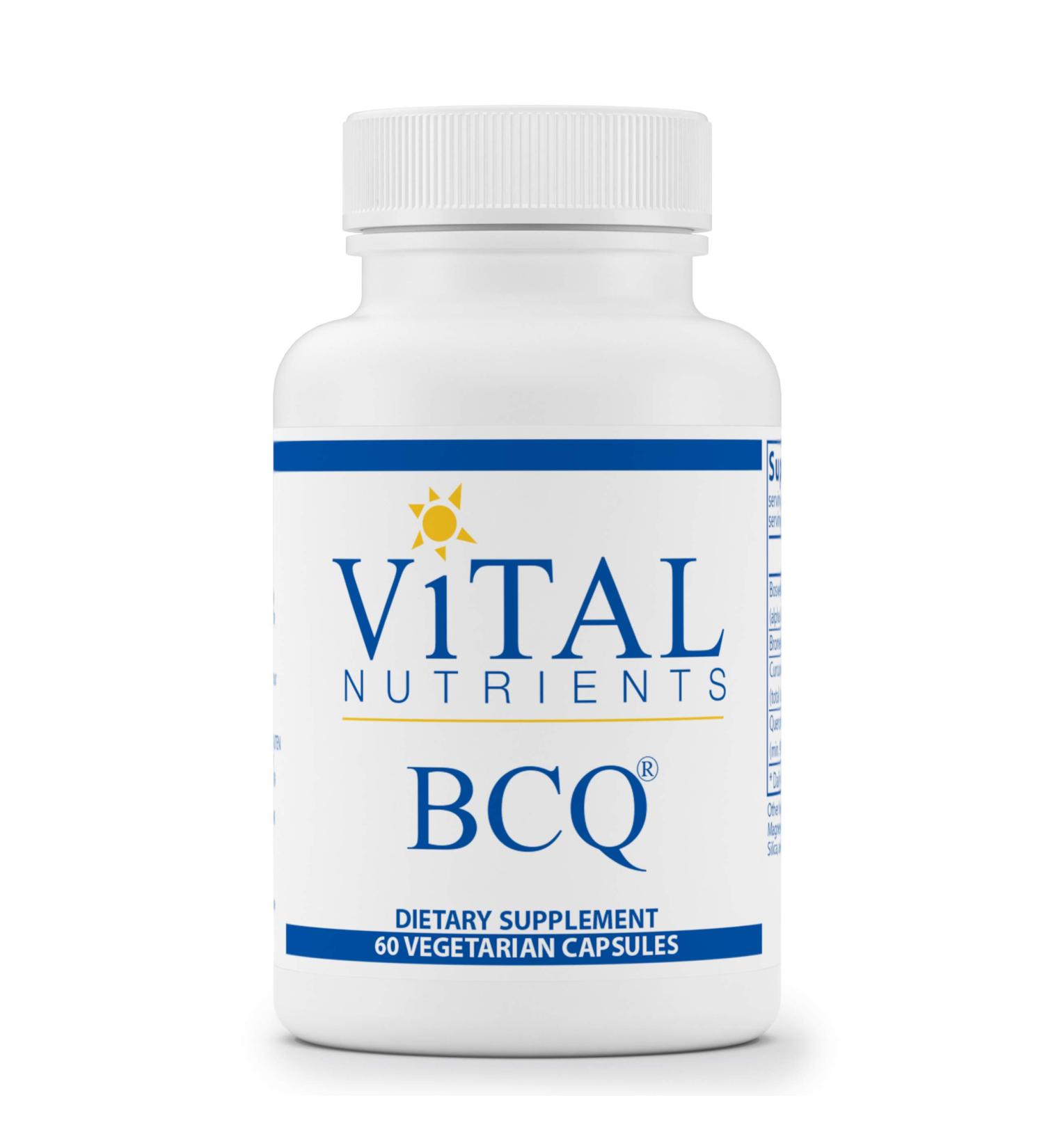 Vital Nutrients BCQ Capsules - Herbal Joint, Sinus & Digestive Support - 60 Count - Buy Online on GoSupps.com
