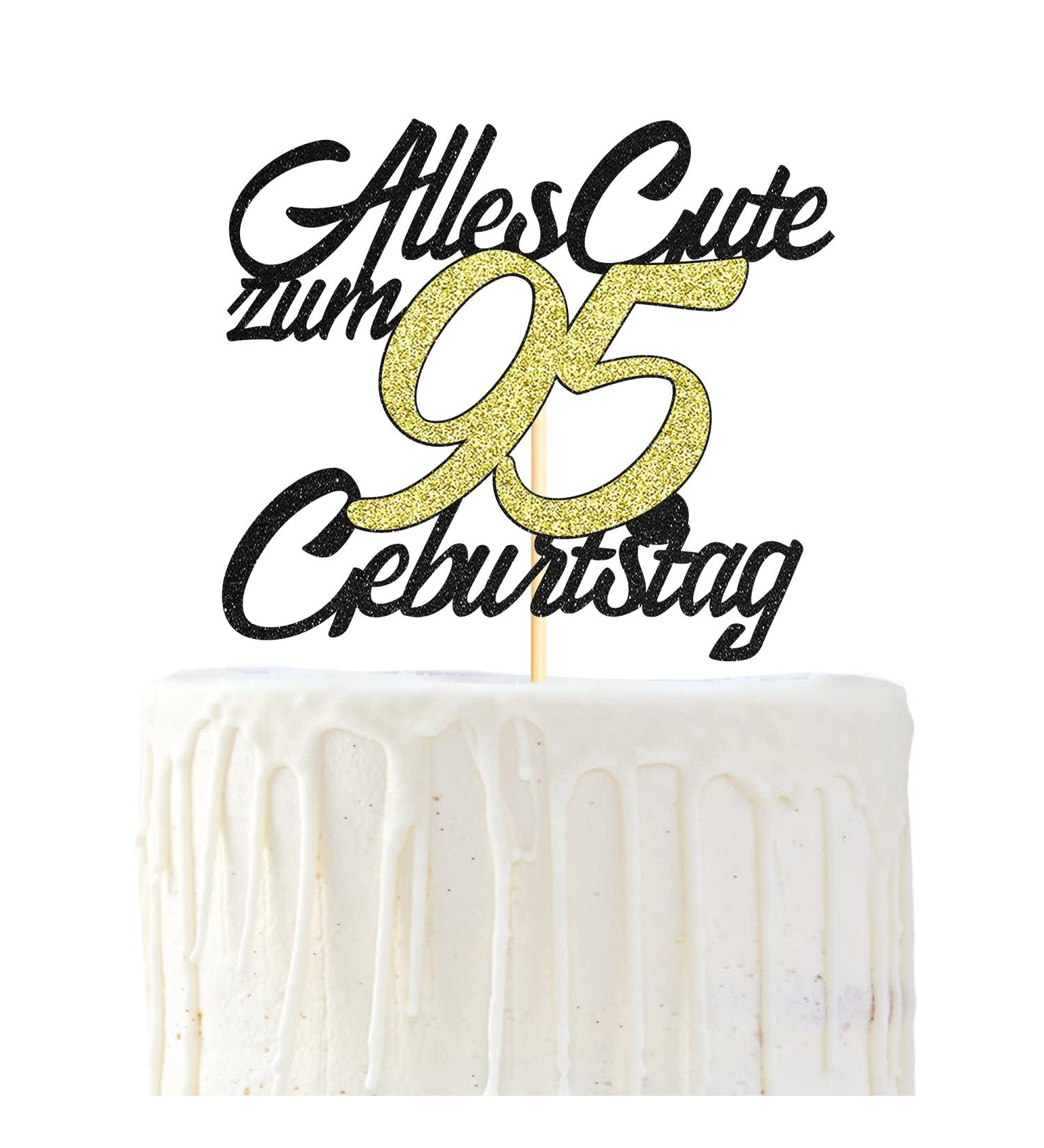 95th Birthday Cake Topper - Sumerk Happy 95th Birthday Decoration | Unique 95 Years Birthday Party Supplies for Boys Girls Men & Women - Buy Online on GoSupps.com