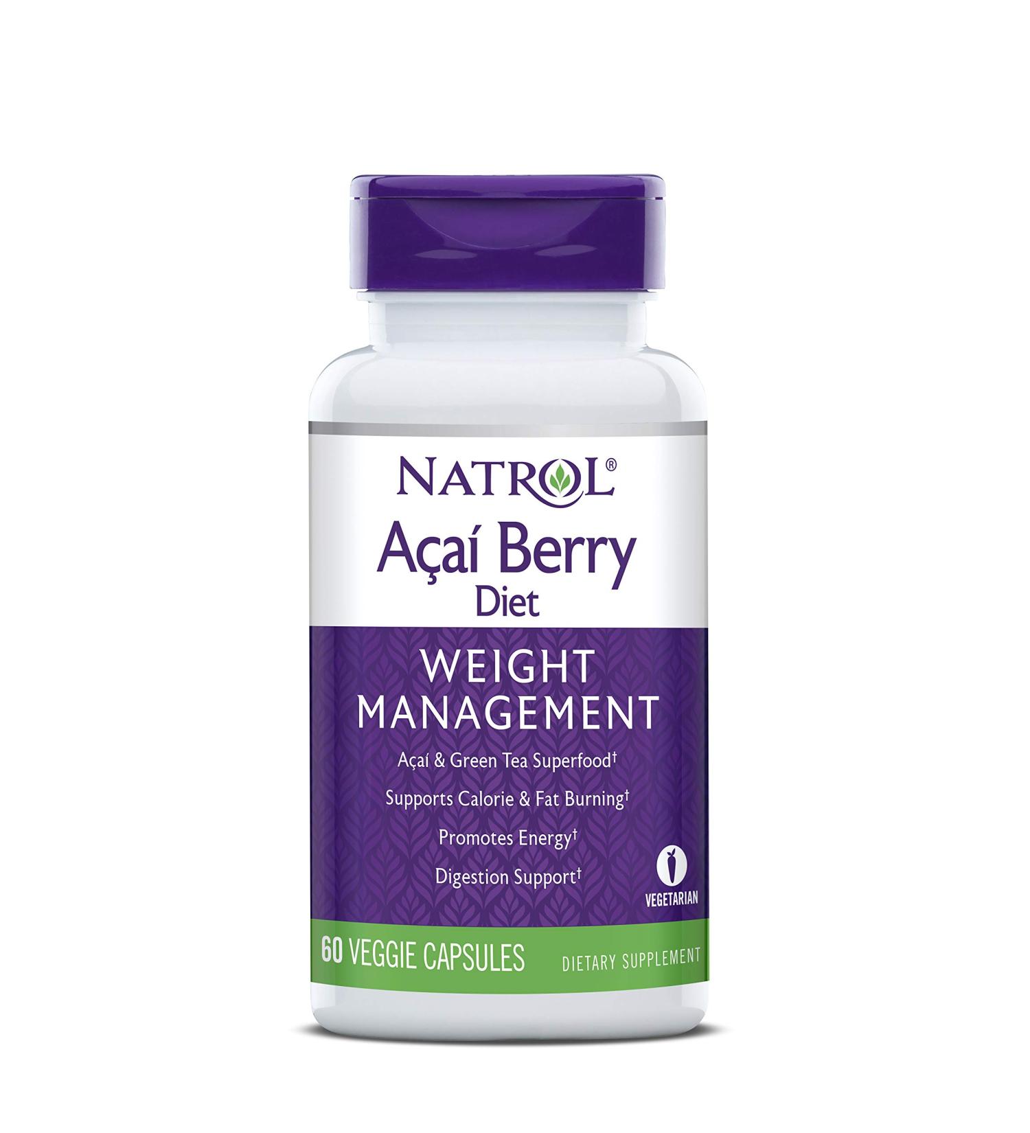 Natrol AcaiBerry Diet - 60 Capsules | Natural Weight Loss Supplement - Buy Online on GoSupps.com