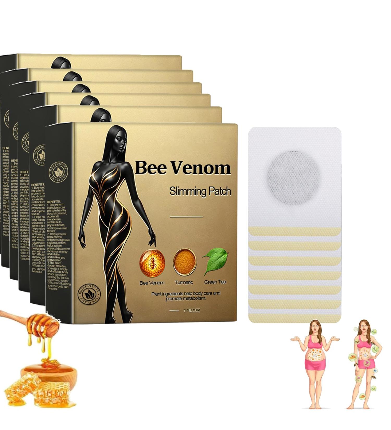 Premium Bee Venom Slimming Paving Set - 6PC International Shipping | Eech Rqw Slast Pavement & Plaster Gift - Buy Online on GoSupps.com