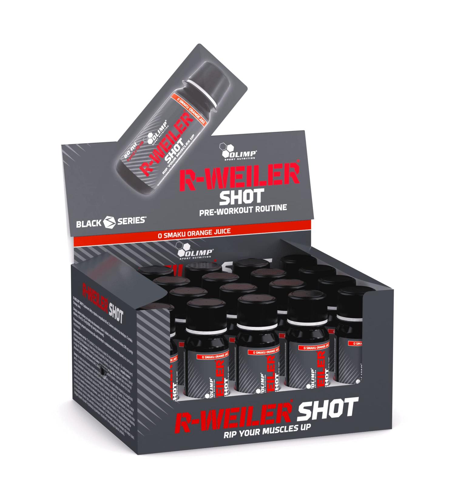 Olimp Sport Nutrition Redweiler shot - Amino acids Orange flavour 1 pack (1 x 1.2 l)