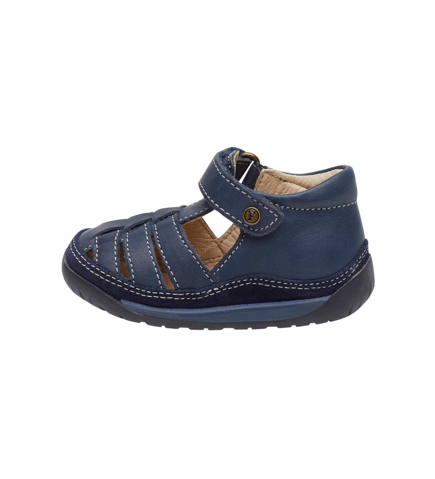 Falcotto Laguna VL Closed-Toe Fisherman Leather Sandals - Blue (4 UK) - Buy Online on GoSupps.com