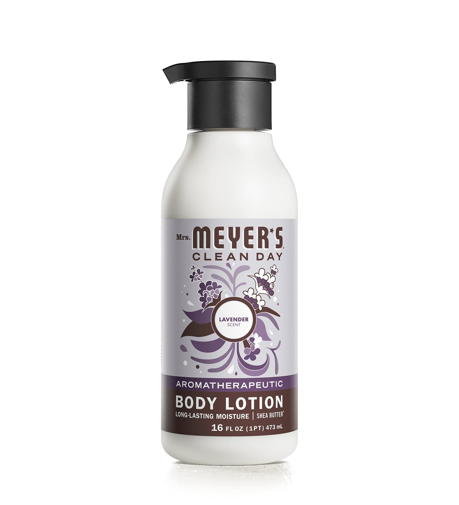 Mrs. Meyer's Lavender Body Lotion - Non-Greasy Moisturizer with Essential Oils - 15.5 oz - Buy Online on GoSupps.com